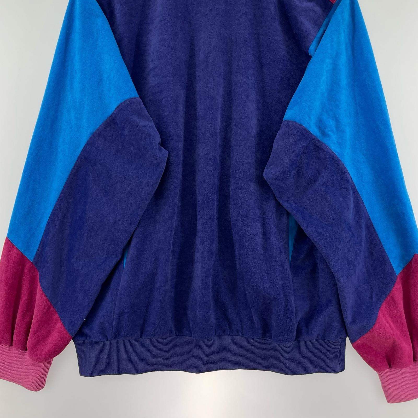 長袖Ｔシャツ adidas 80s ベロア トラックジャケット (M)