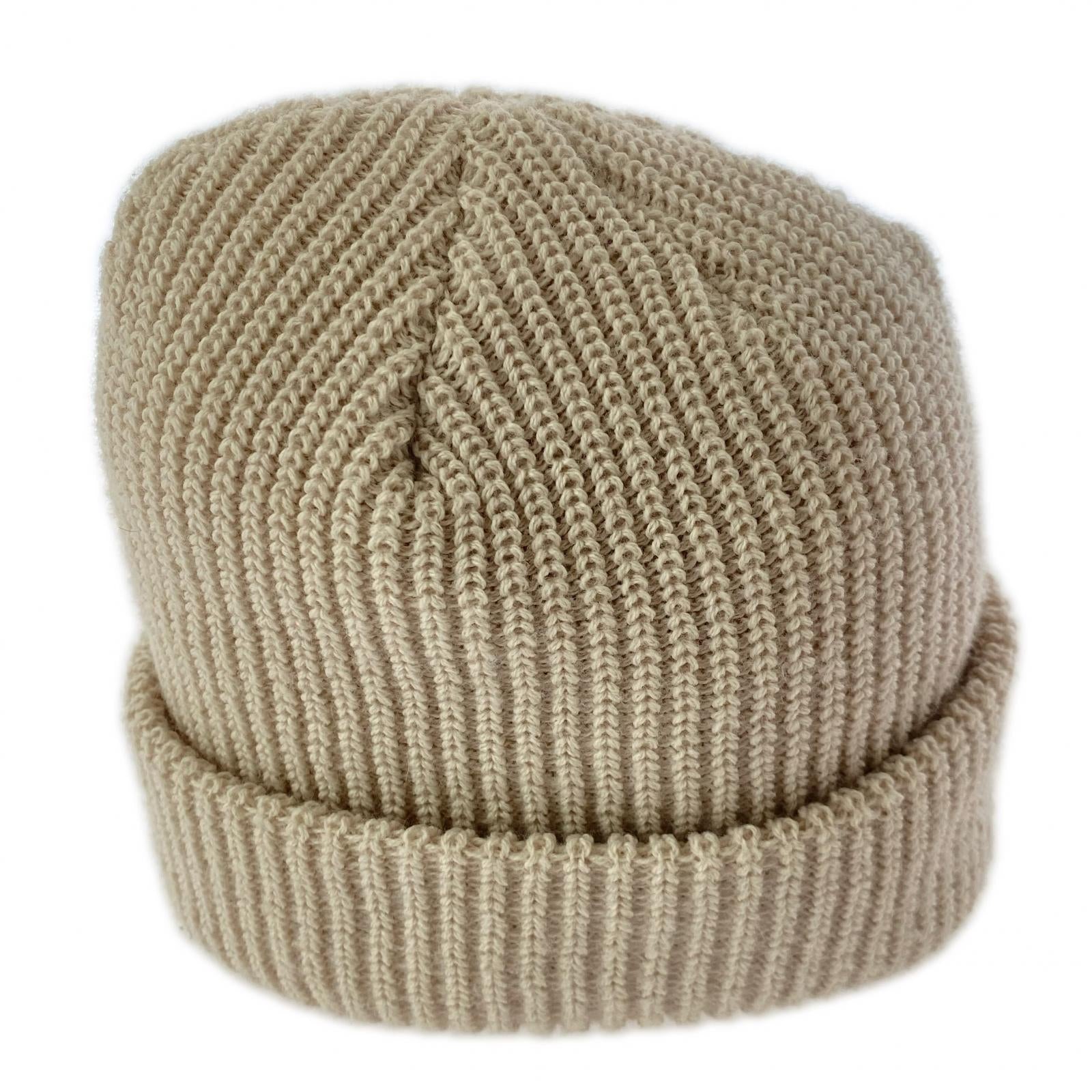 ニットキャップ Loose Gauge Beanie ベージュ