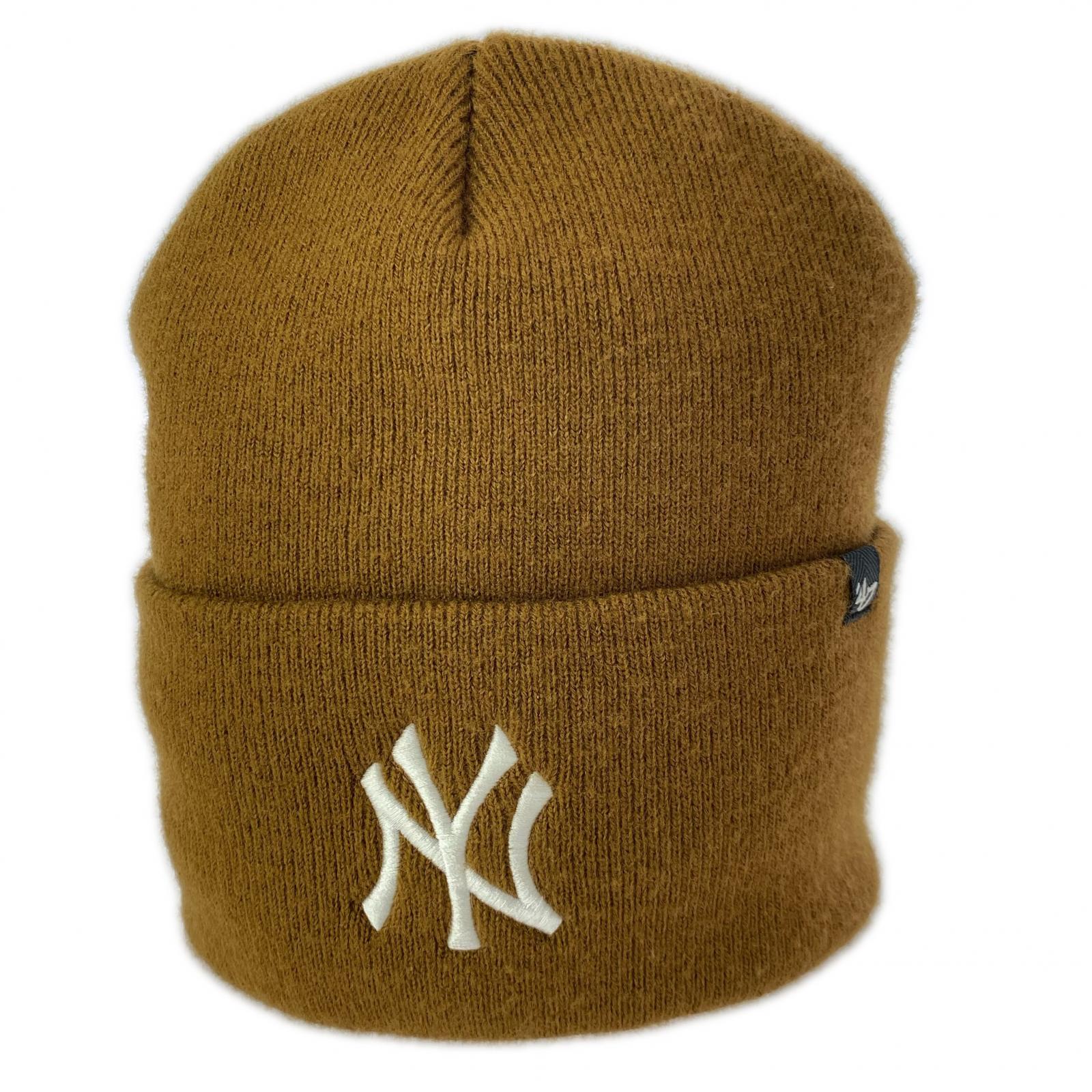 ニットキャップ 47BRAND ヤンキース ブラウン