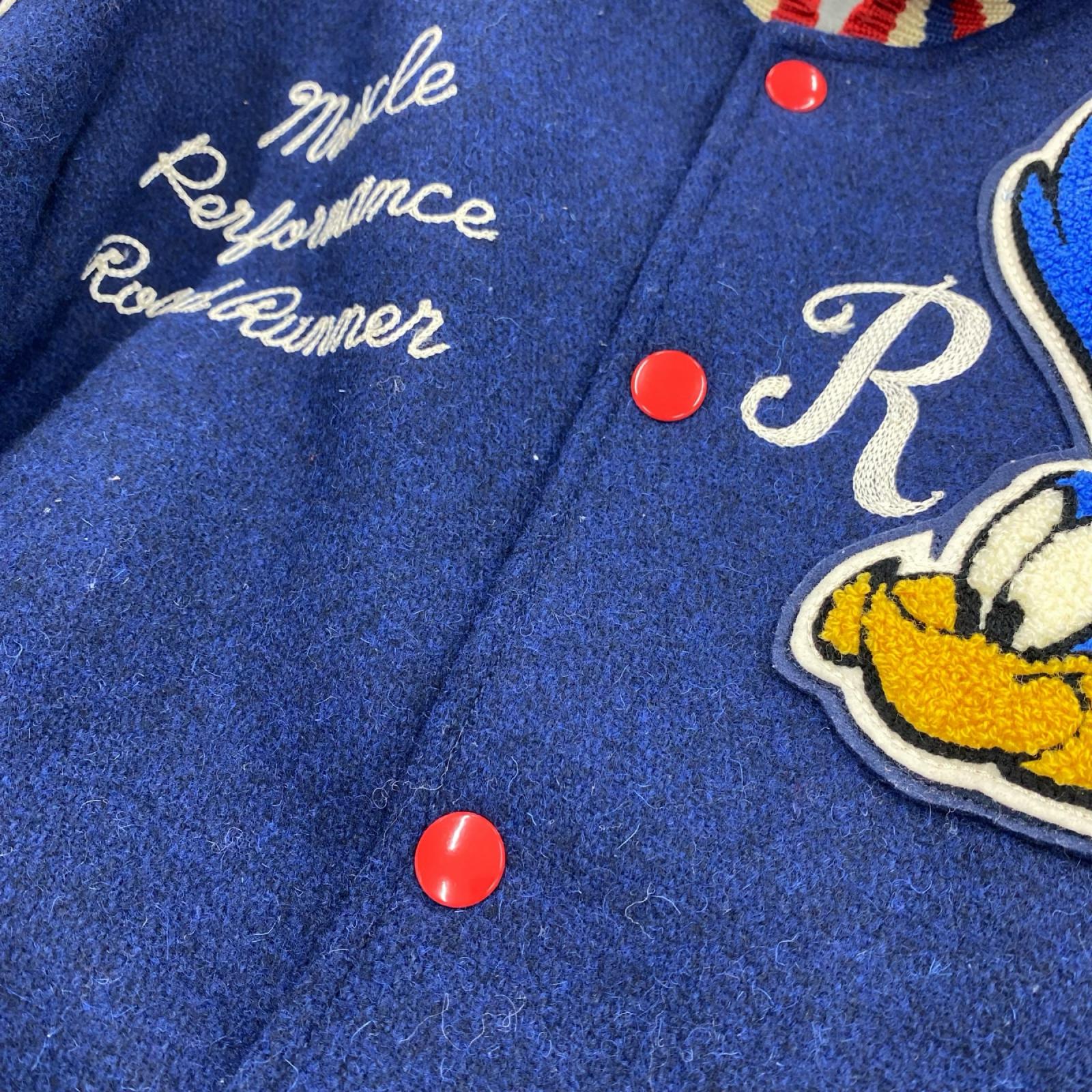 ブルゾン WHITESVILLE × LOONEY TUNES スタジャン 青 (40)