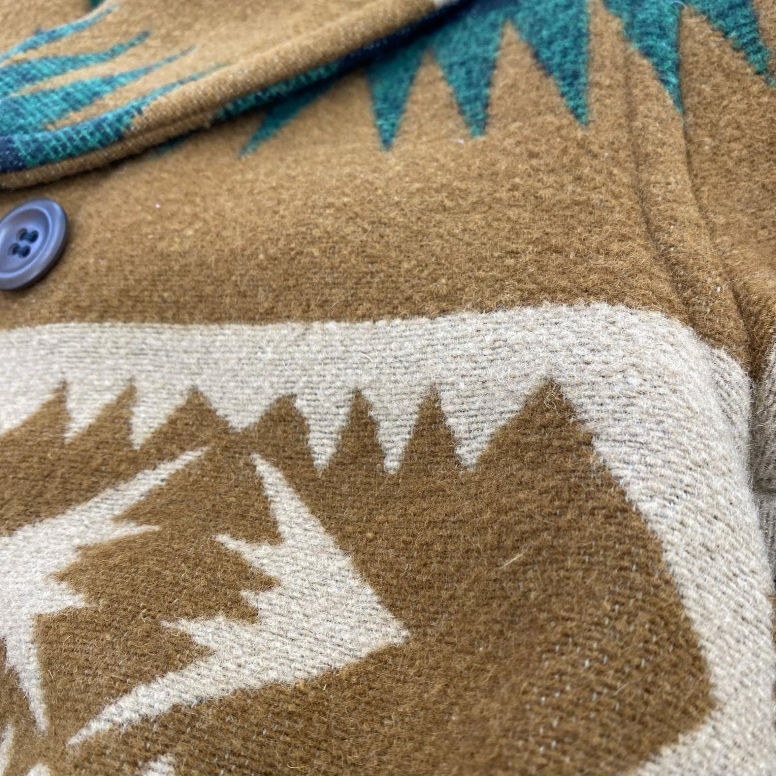 ジャケット 10s MACKINAW BLANKET COAT 茶 (40) ブラウン