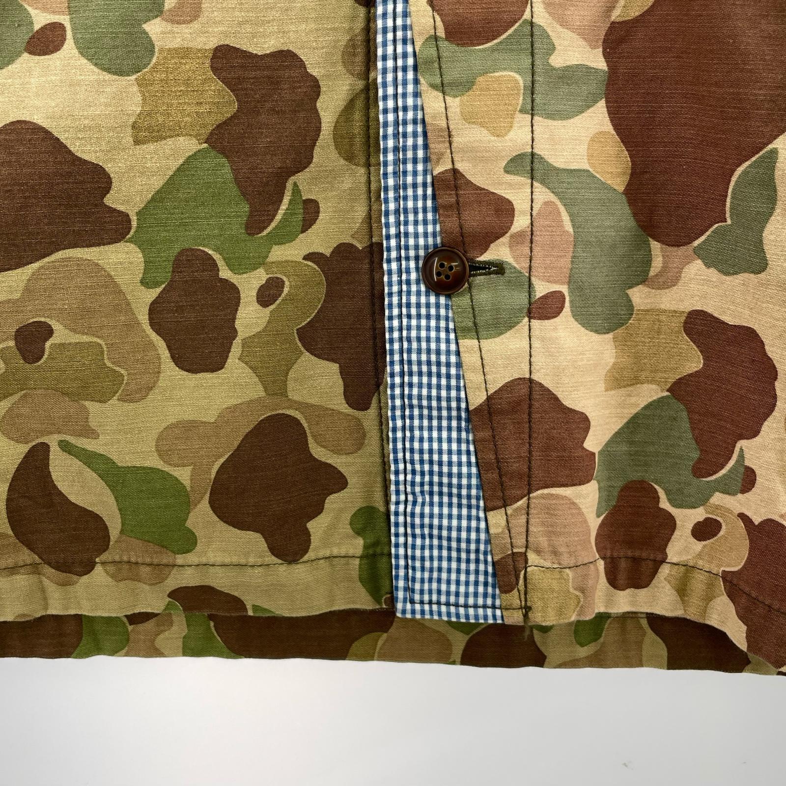 半袖シャツ KHOKI 26SS PATCWORKED CAMO SHIRT 2 カモフラ×ギンガムチェック