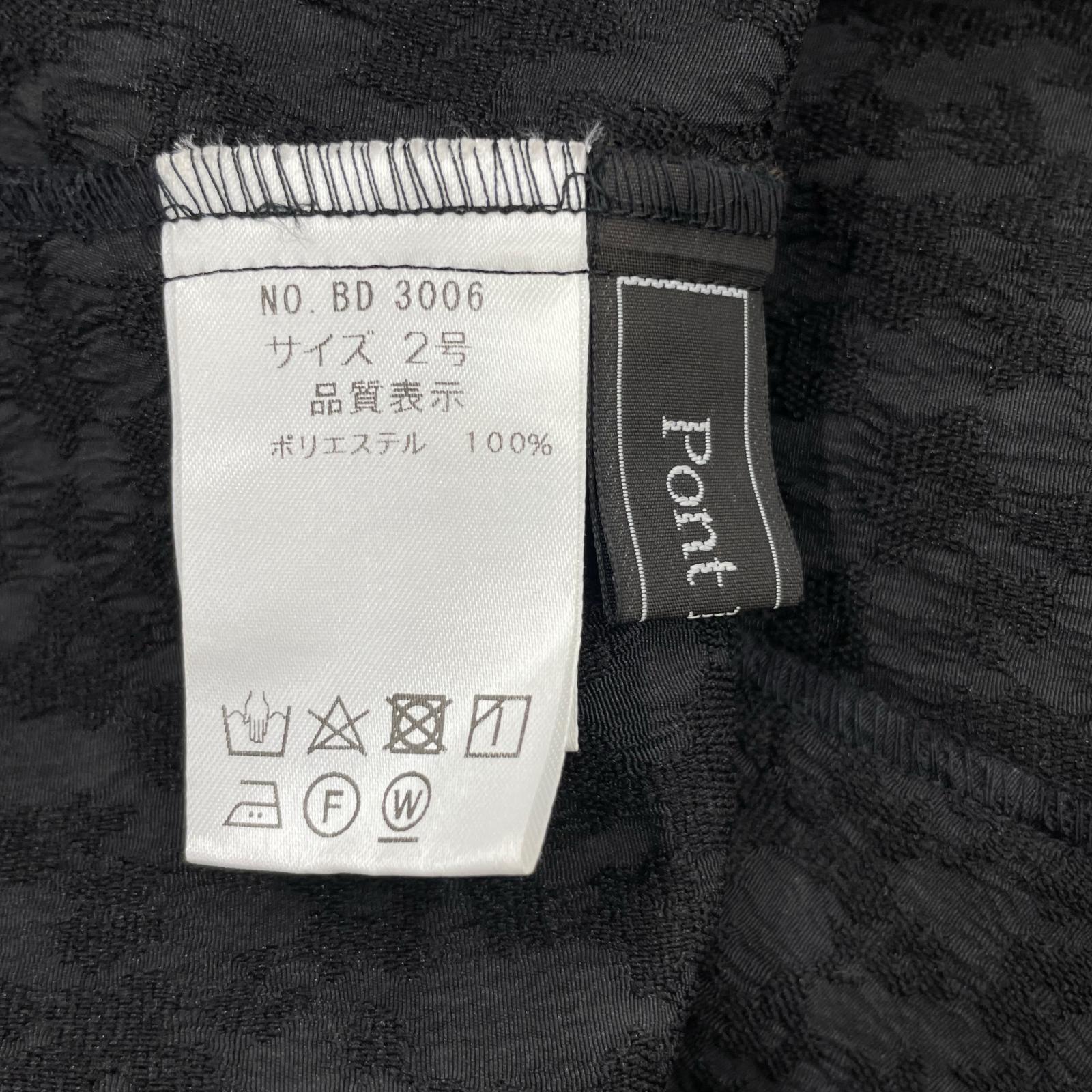 半袖Ｔシャツ Pont Neuf/ジャガード/柄/黒 ブラック