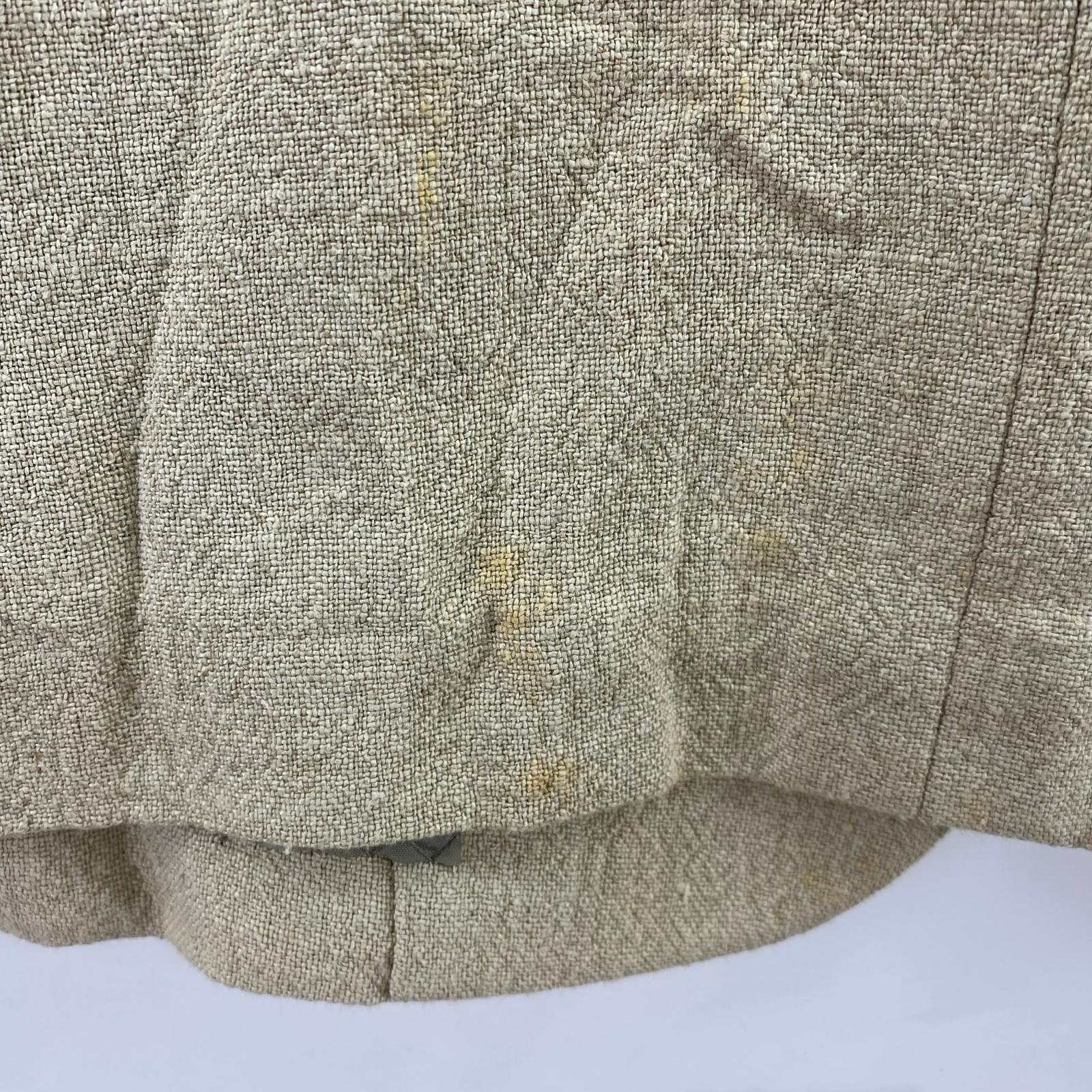 ジャケット ISSEY MIYAKE オールド ヘビーリネンジャケット L ベージュ L ベージュ