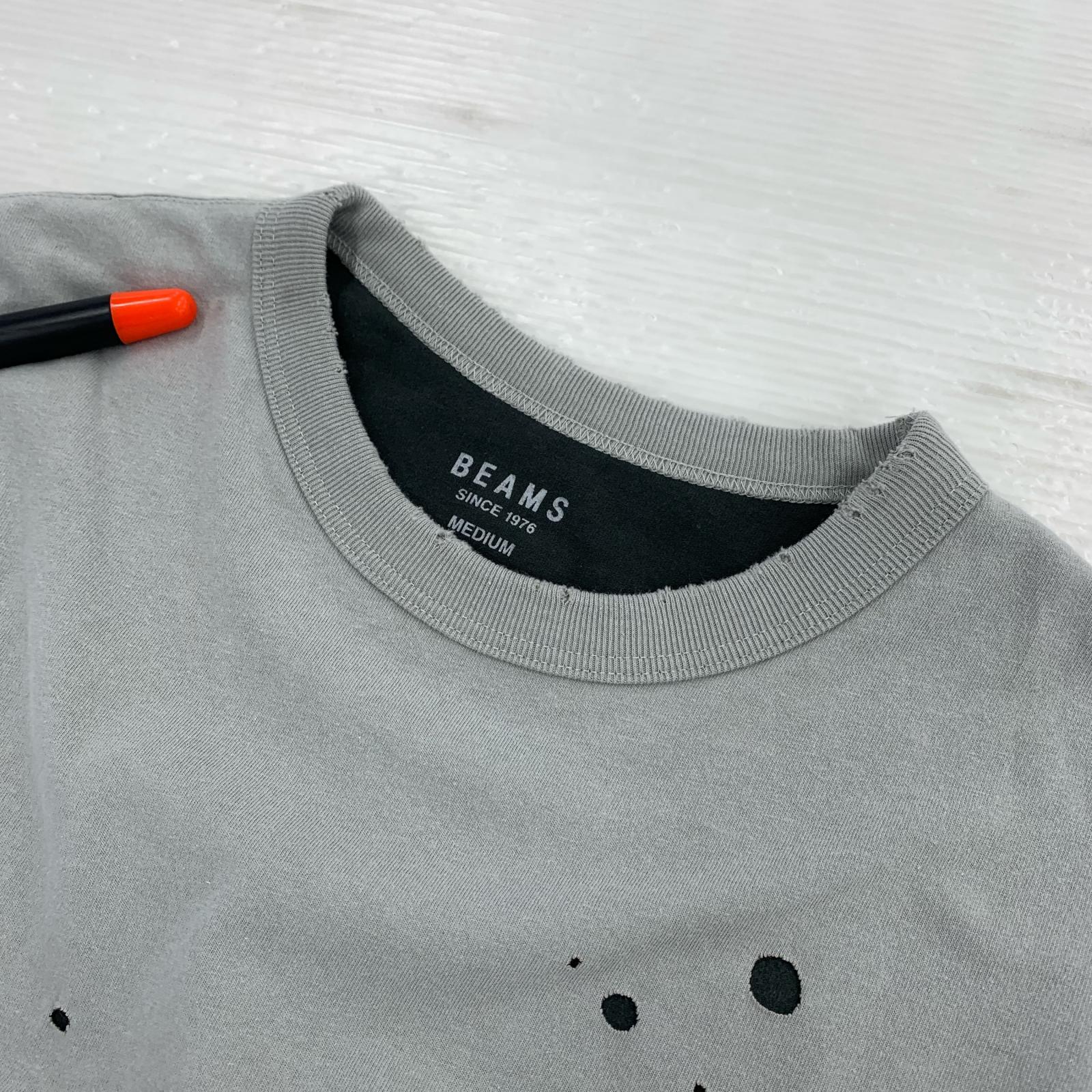 長袖Ｔシャツ Layered Damage Long Sleeve (M) M グレー