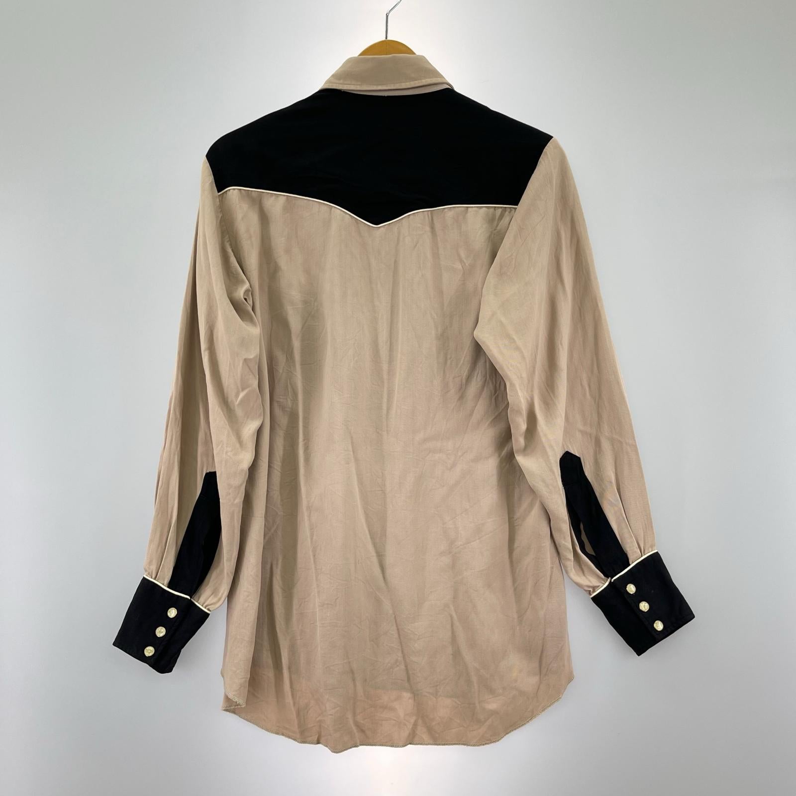 長袖シャツ 50s H BAR C レインボータグ ウエスタンシャツ ピンク