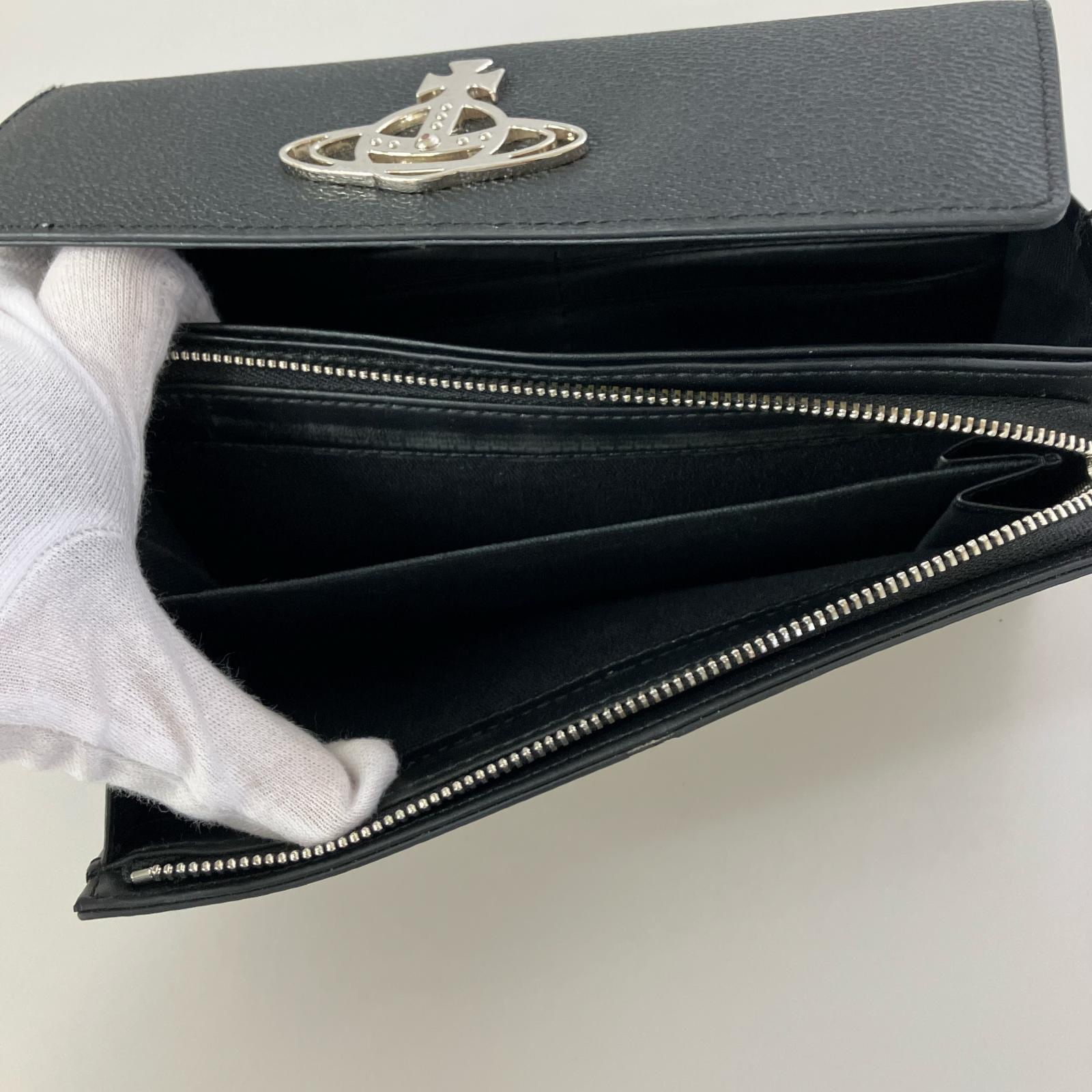 長財布 Vivienne Westwood オーブロゴ 長財布 ブラック ブラック