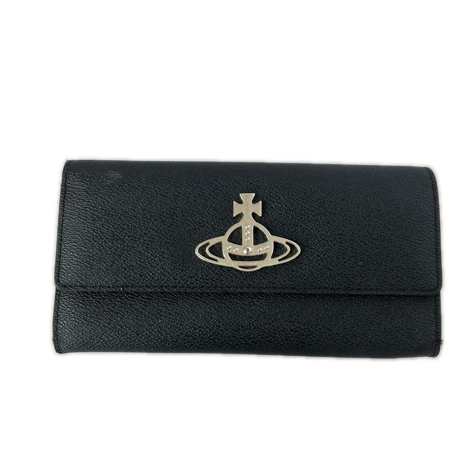 長財布 Vivienne Westwood オーブロゴ 長財布 ブラック ブラック