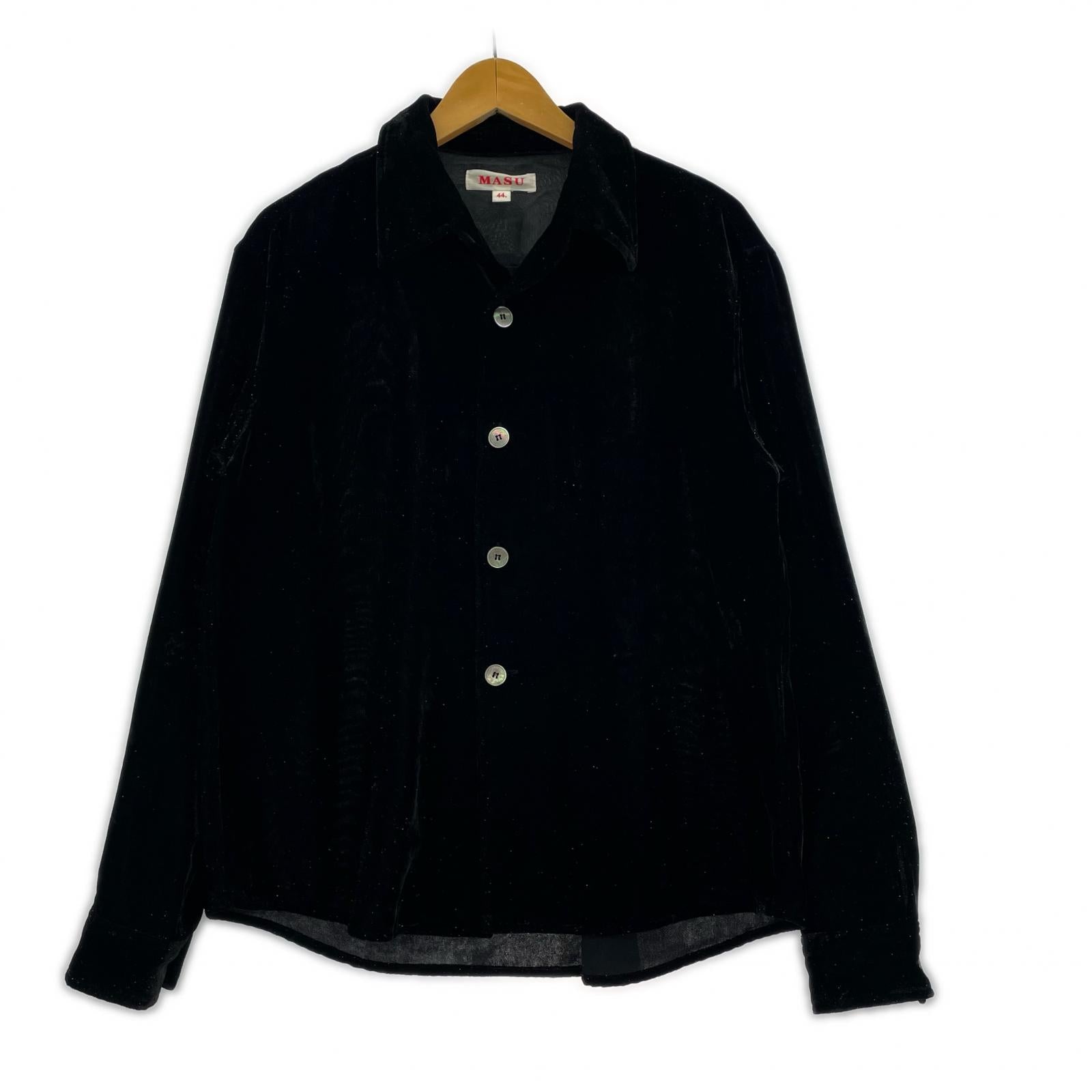 長袖シャツ 24SS/VELVET SHIRT/44/MPFW-SH0624 44 ブラック