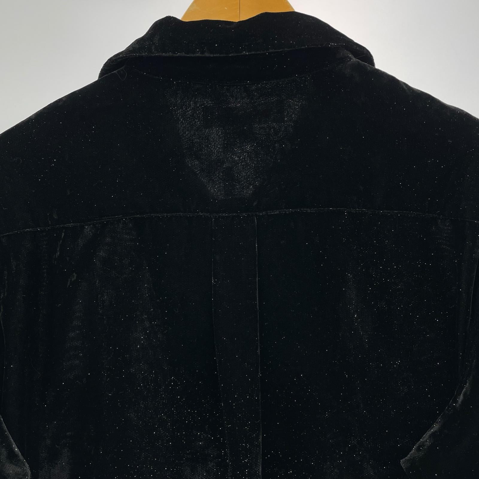 長袖シャツ 24SS/VELVET SHIRT/44/MPFW-SH0624 44 ブラック
