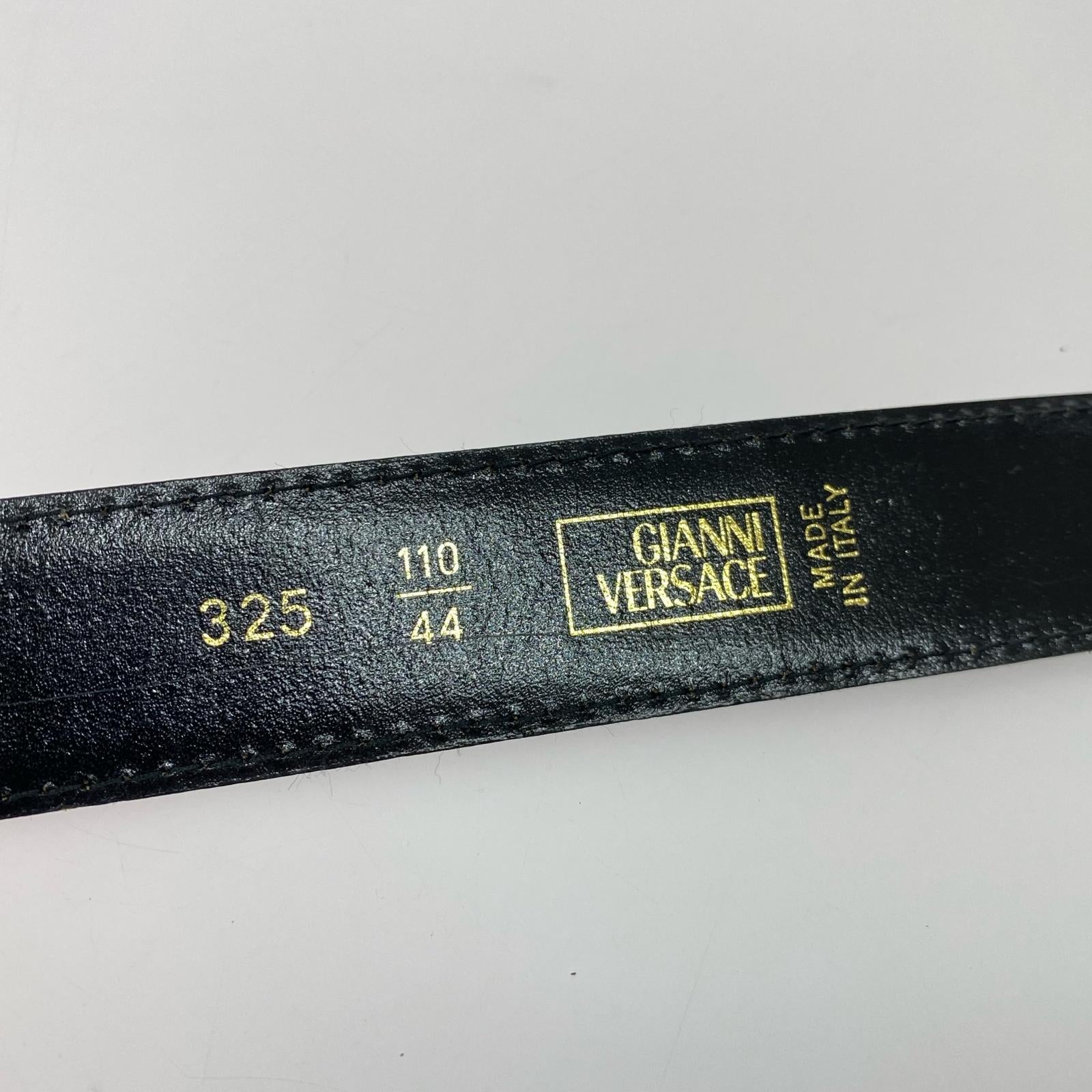 その他アクセサリー MedusaHead Buckle Belt クロコ型押し レザー ブラック ブラック