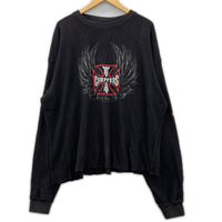 長袖Ｔシャツ 00s WEST COAST CHOPPERS L/STee サーマル XL ブラック