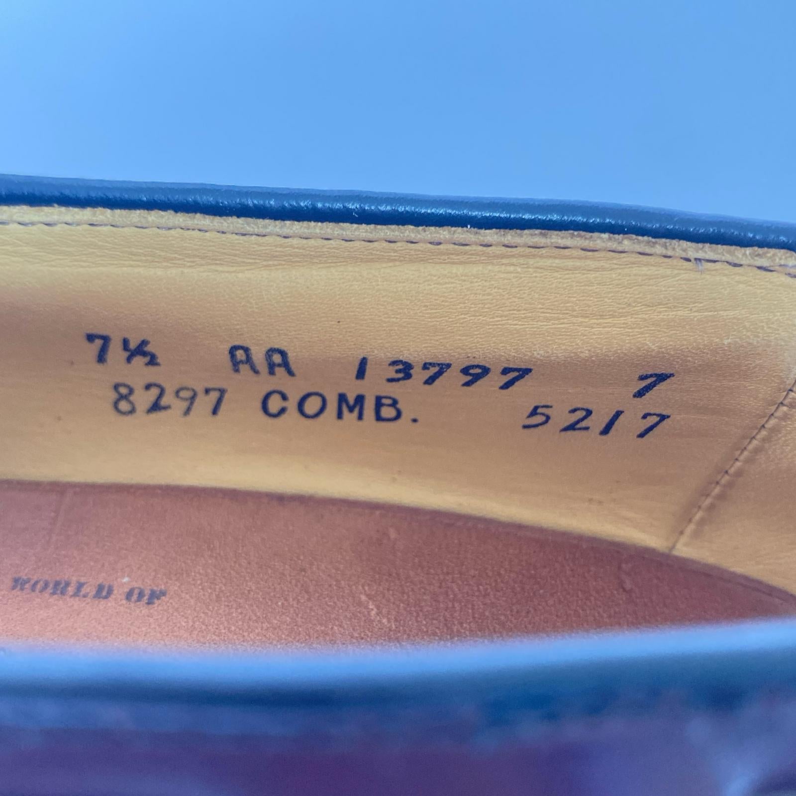 シューズ allen edmonds/タッセルローファー/7.5/8297 レッド