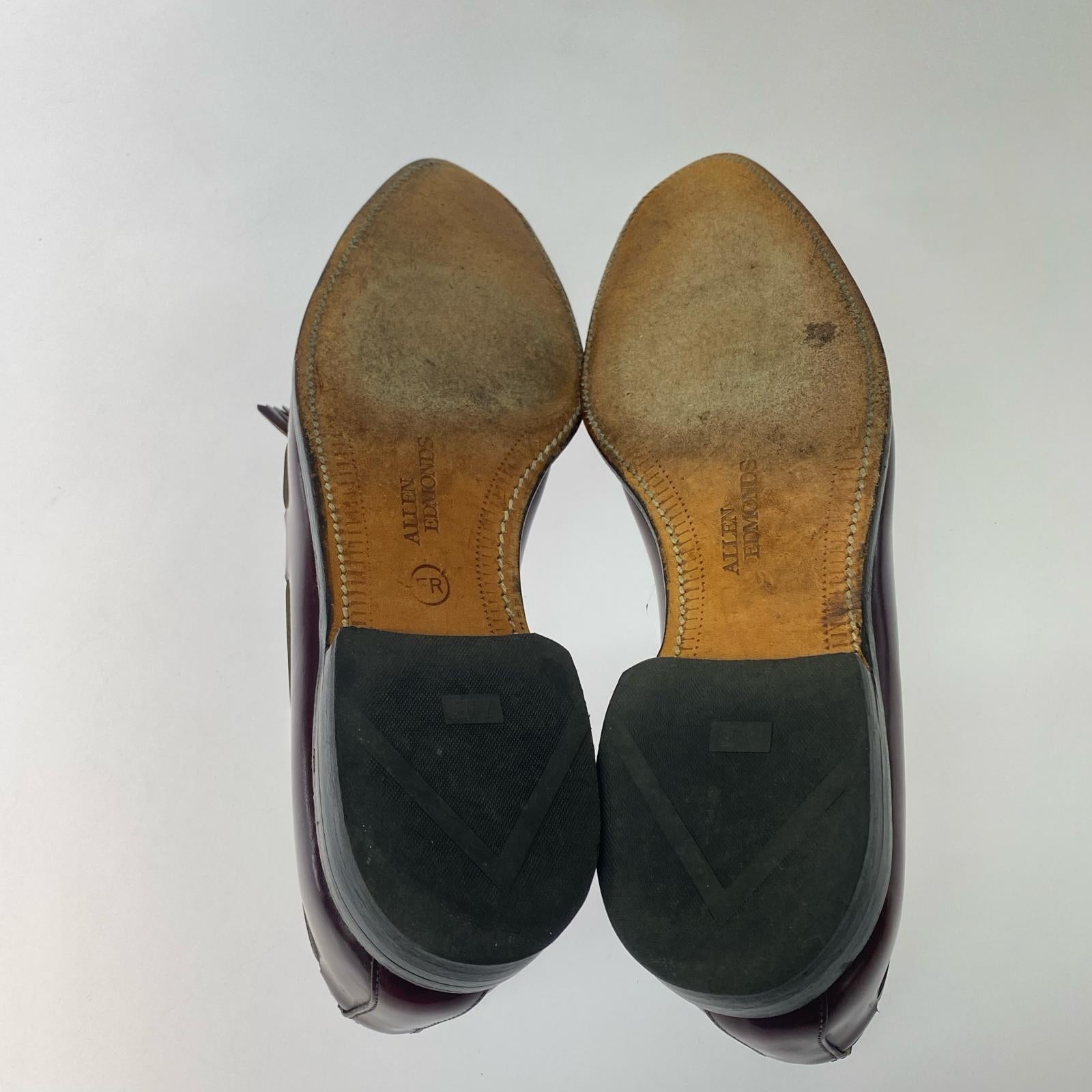 シューズ allen edmonds/タッセルローファー/7.5/8297 レッド