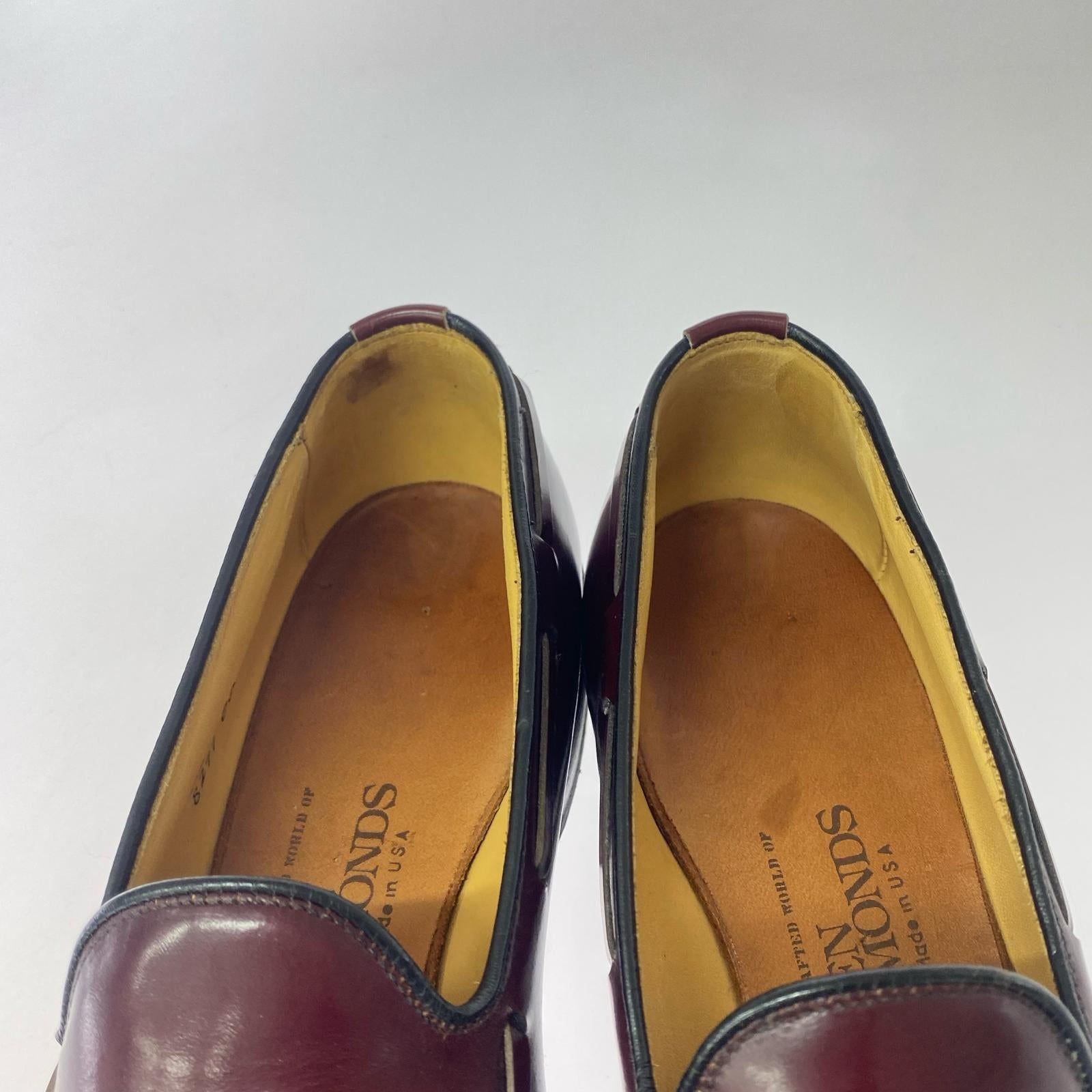 シューズ allen edmonds/タッセルローファー/7.5/8297 レッド