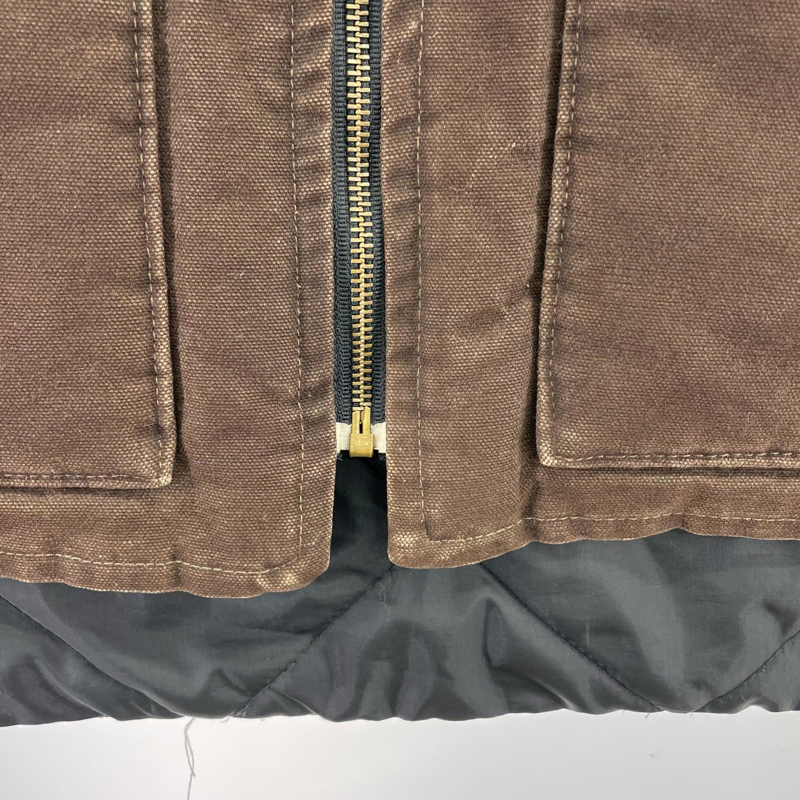 その他アウター USA製 ダックベスト 茶 XXL ブラウン