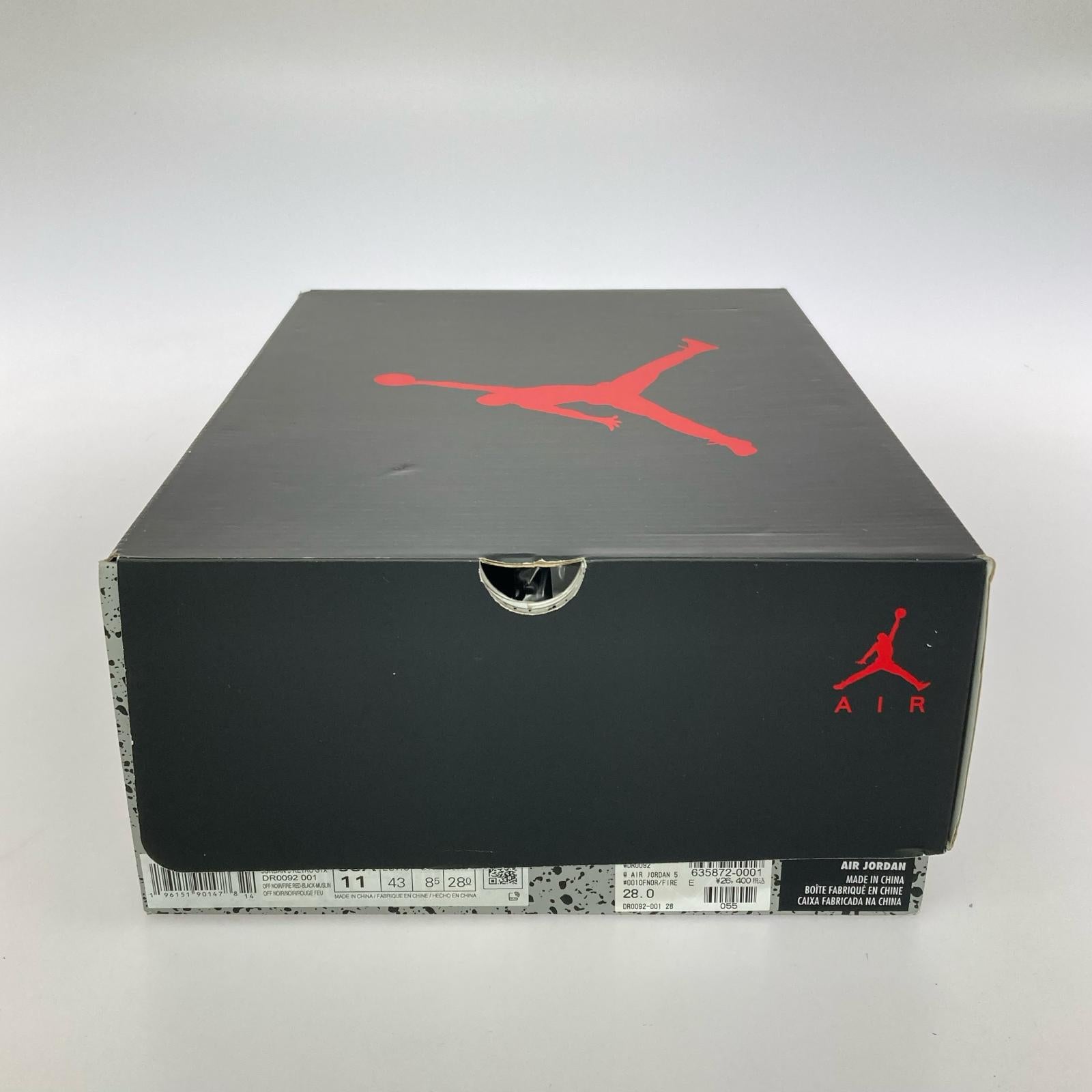 スニーカー WMNS AIR JORDAN 5 RETRO GTX 28cm (US10 UK9 1/2 EU46) ブラック