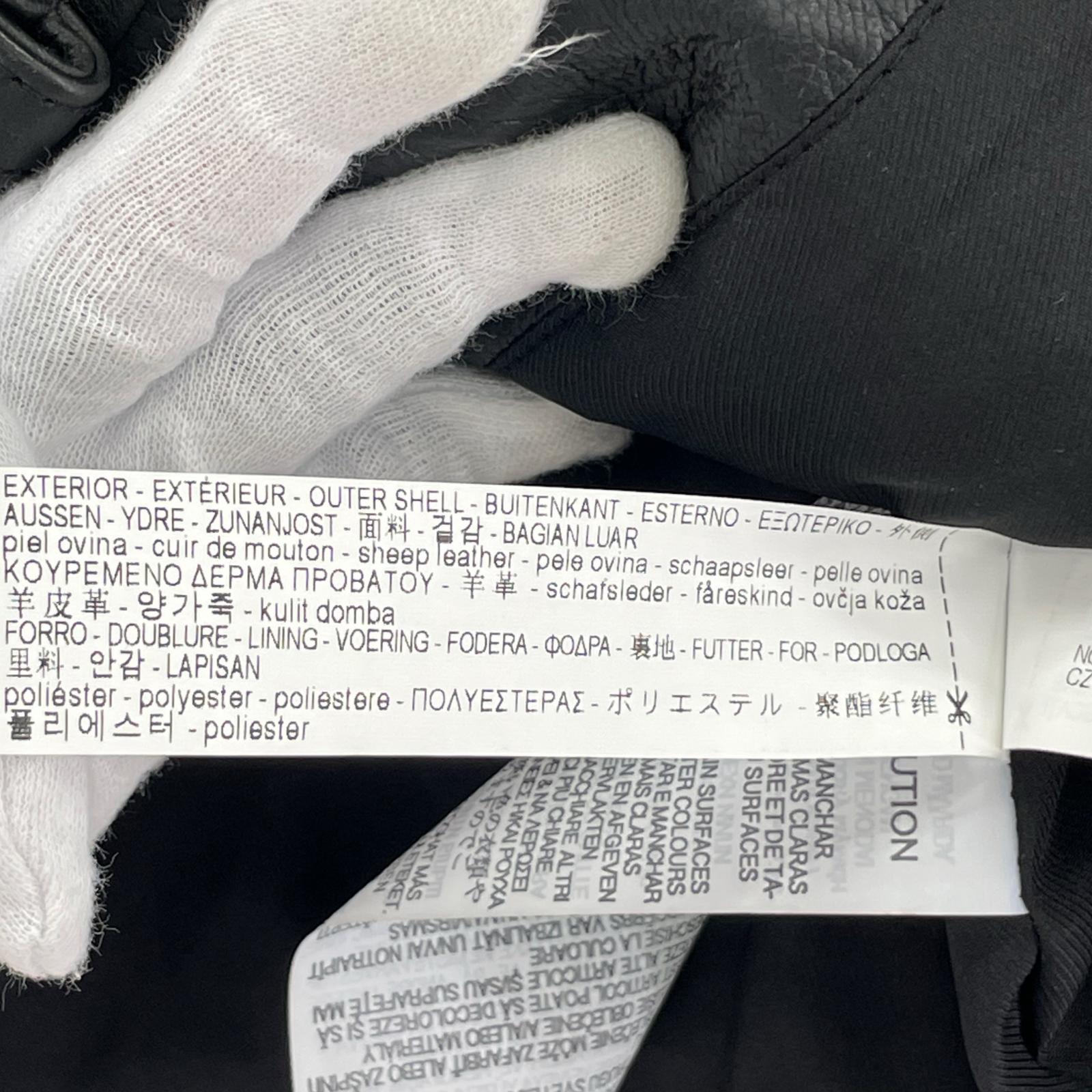 ライダースジャケット ラムレザー ダブルライダース S ブラック S ブラック