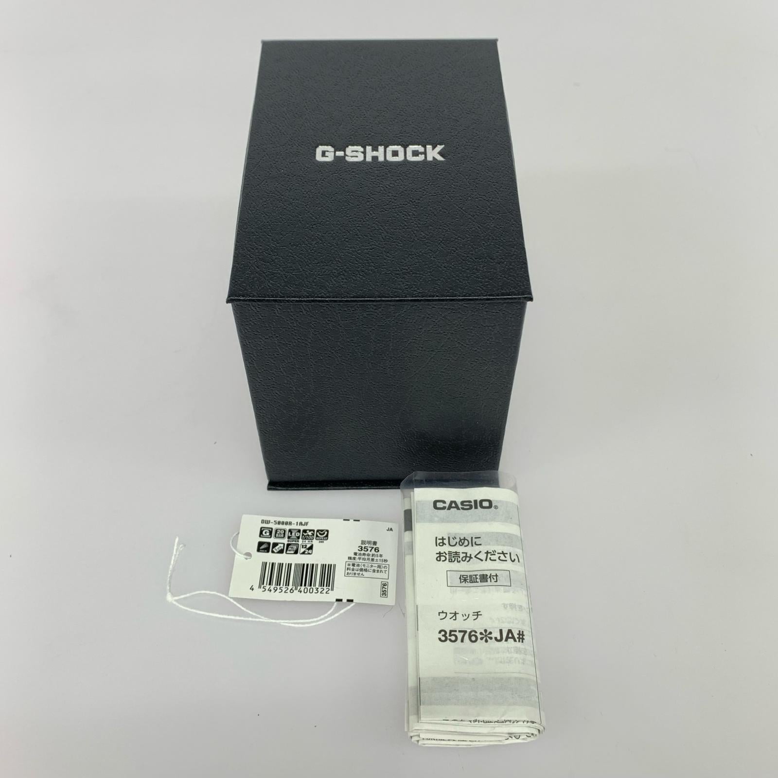 腕時計 G-SHOCK DW-5000R-1AJF ブラック