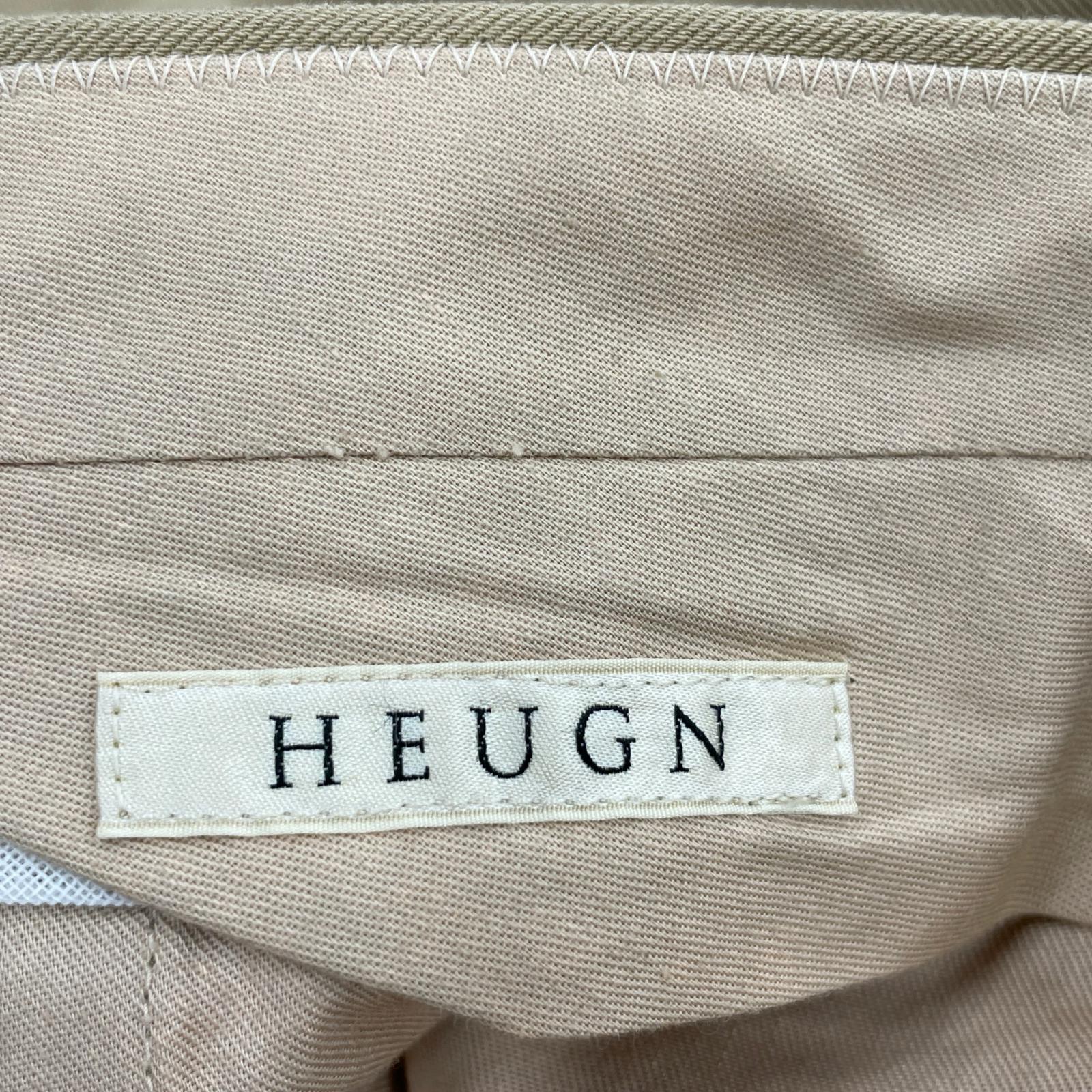 パンツ HEUGN 2タックチノトラウザーズ 2 ベージュ ベージュ