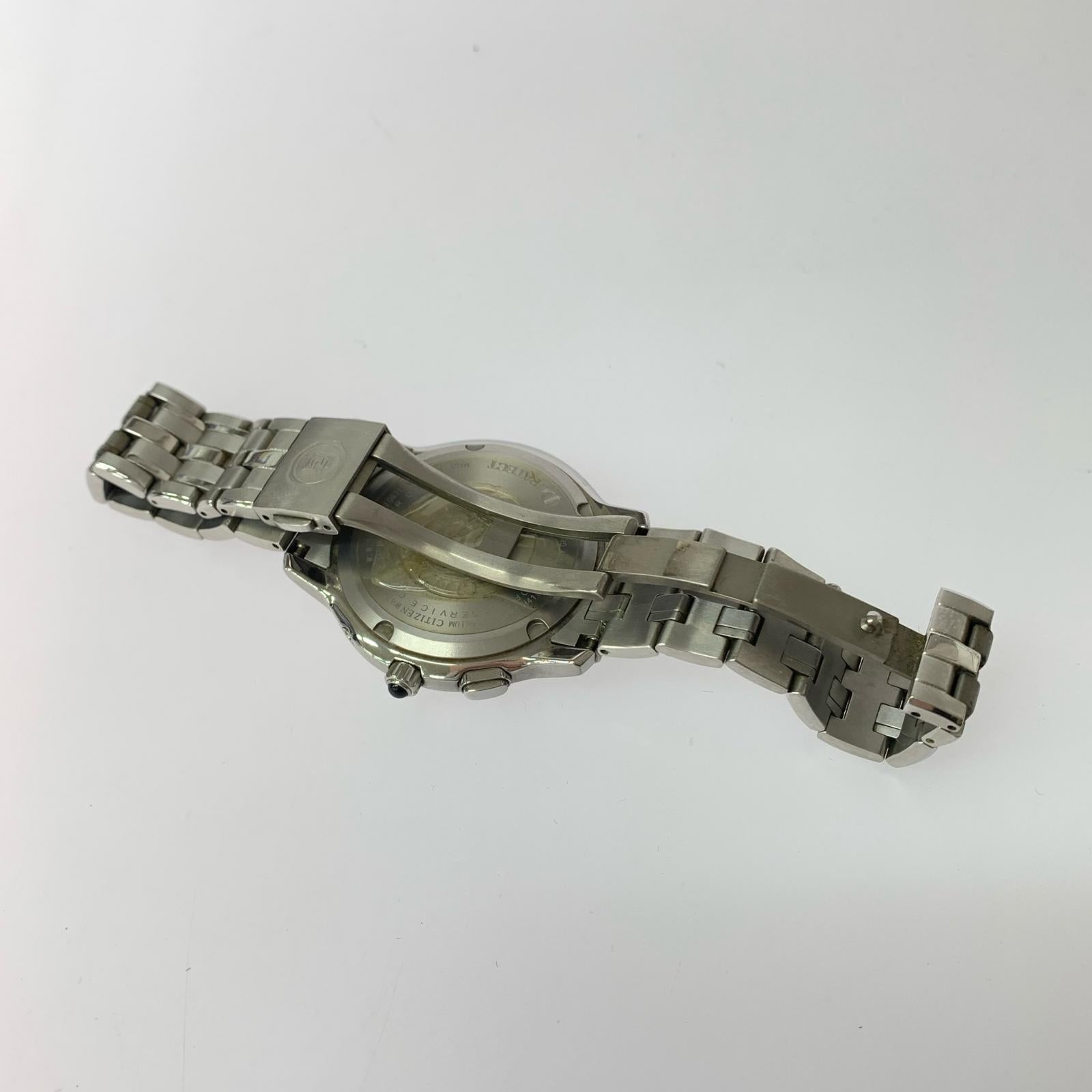 腕時計 EXCEED ECO-DRIVE 電波時計 シルバー