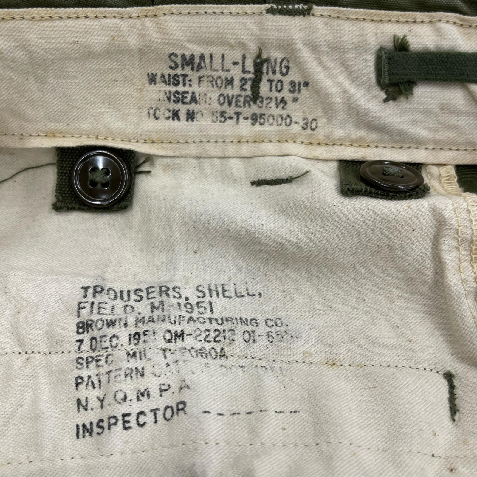 パンツ U.S.ARMY M-51 フィールドパンツ (S-L) オリーブ