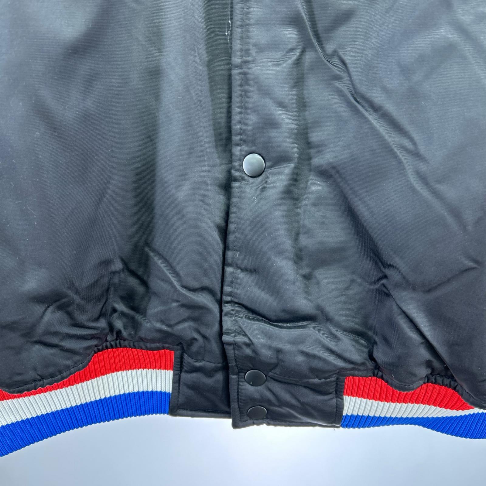 ブルゾン NBA majestic SIXERS ナイロンスタジャン (XL) ブラック