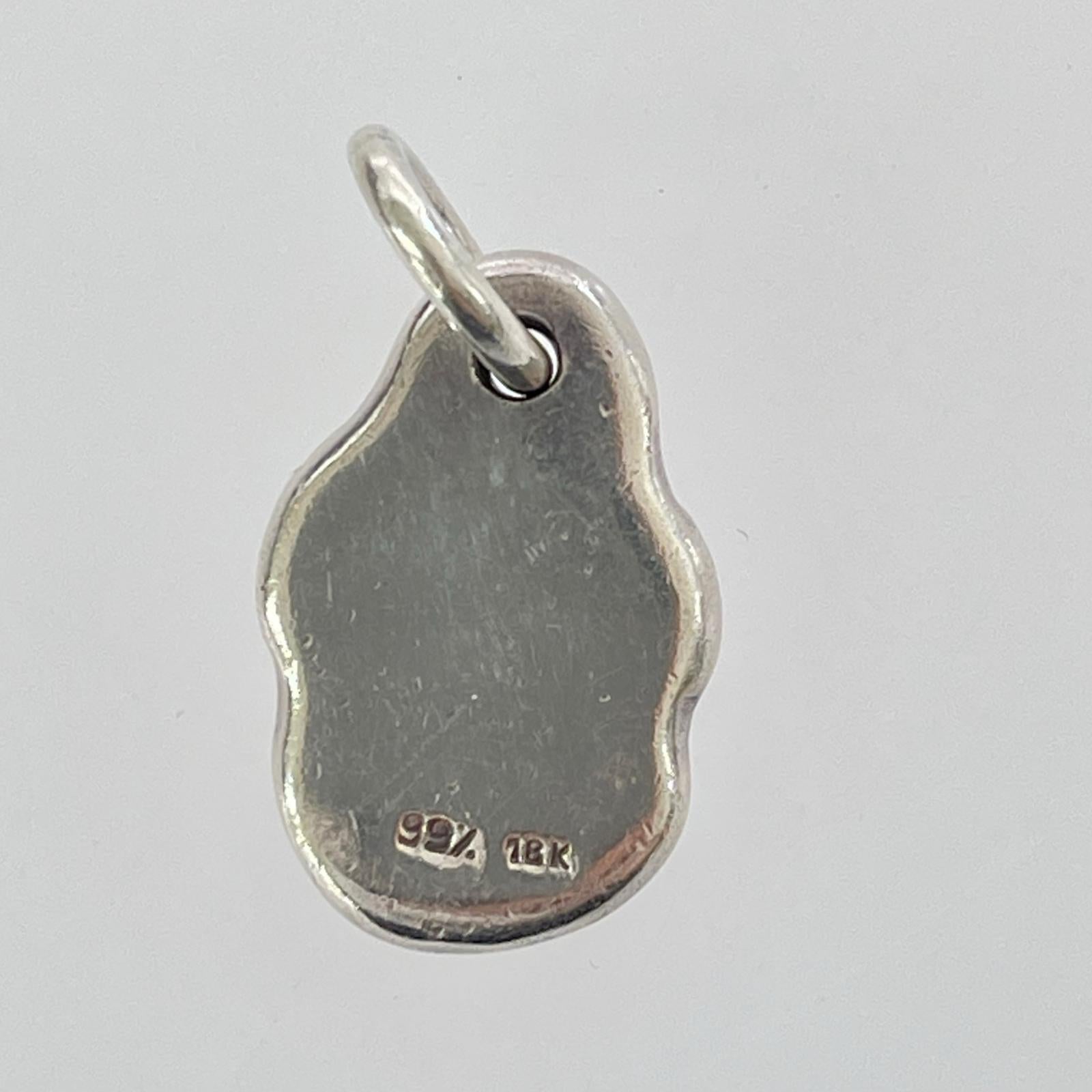 その他アクセサリー 総重量11g ネックレストップ K18含 シルバー