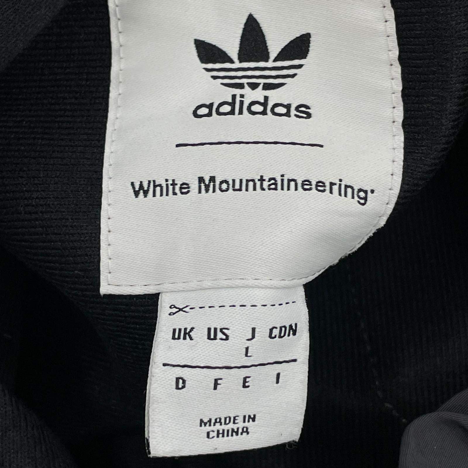 パンツ ×white mountaineering 黒/グレー　ナイロン L