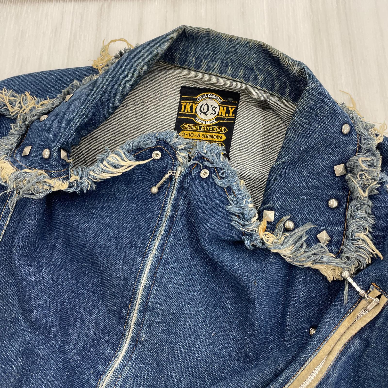 デニムジャケット キューズカンパニー　スエード　デニムJKT