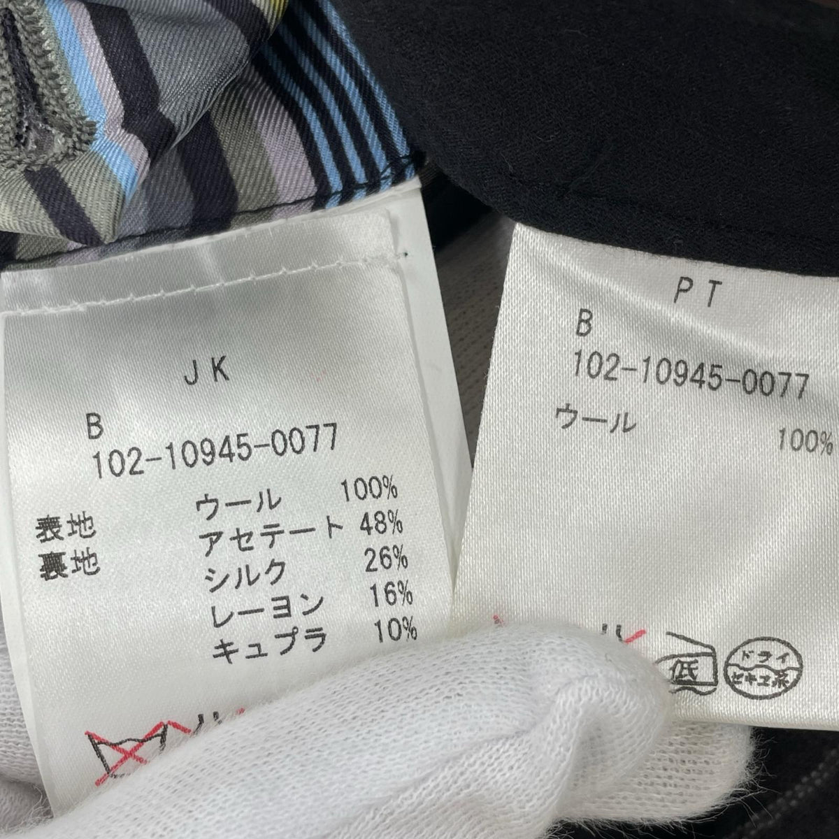 セットアップ グレー　ストライプ　スーツ上下セット