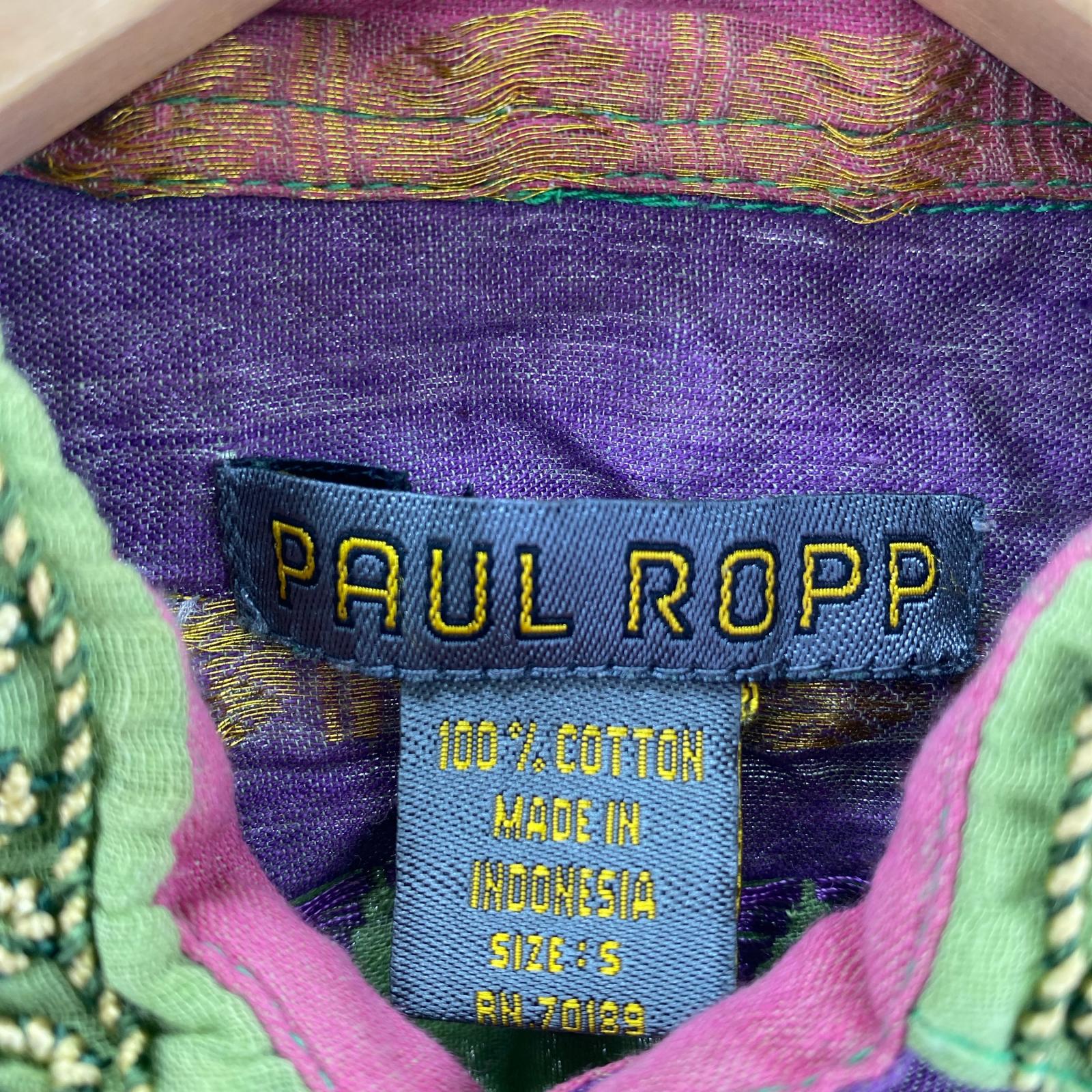 長袖シャツ PAUL　ROPP　シャツ S マルチカラー