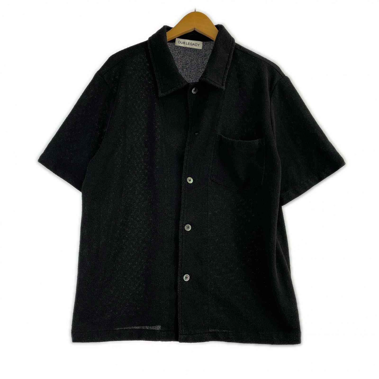 半袖シャツ Box Shirt Short Sleeve　黒 48 ブラック