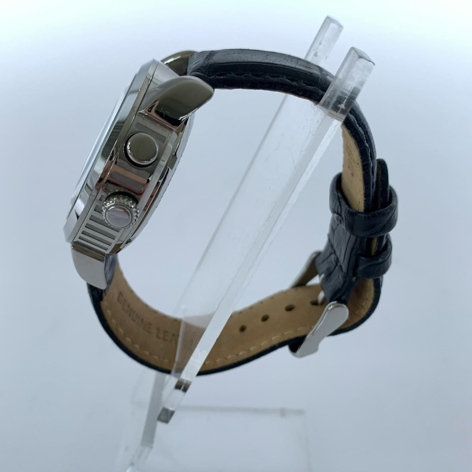 腕時計 op8009 レザーベルト ホワイト