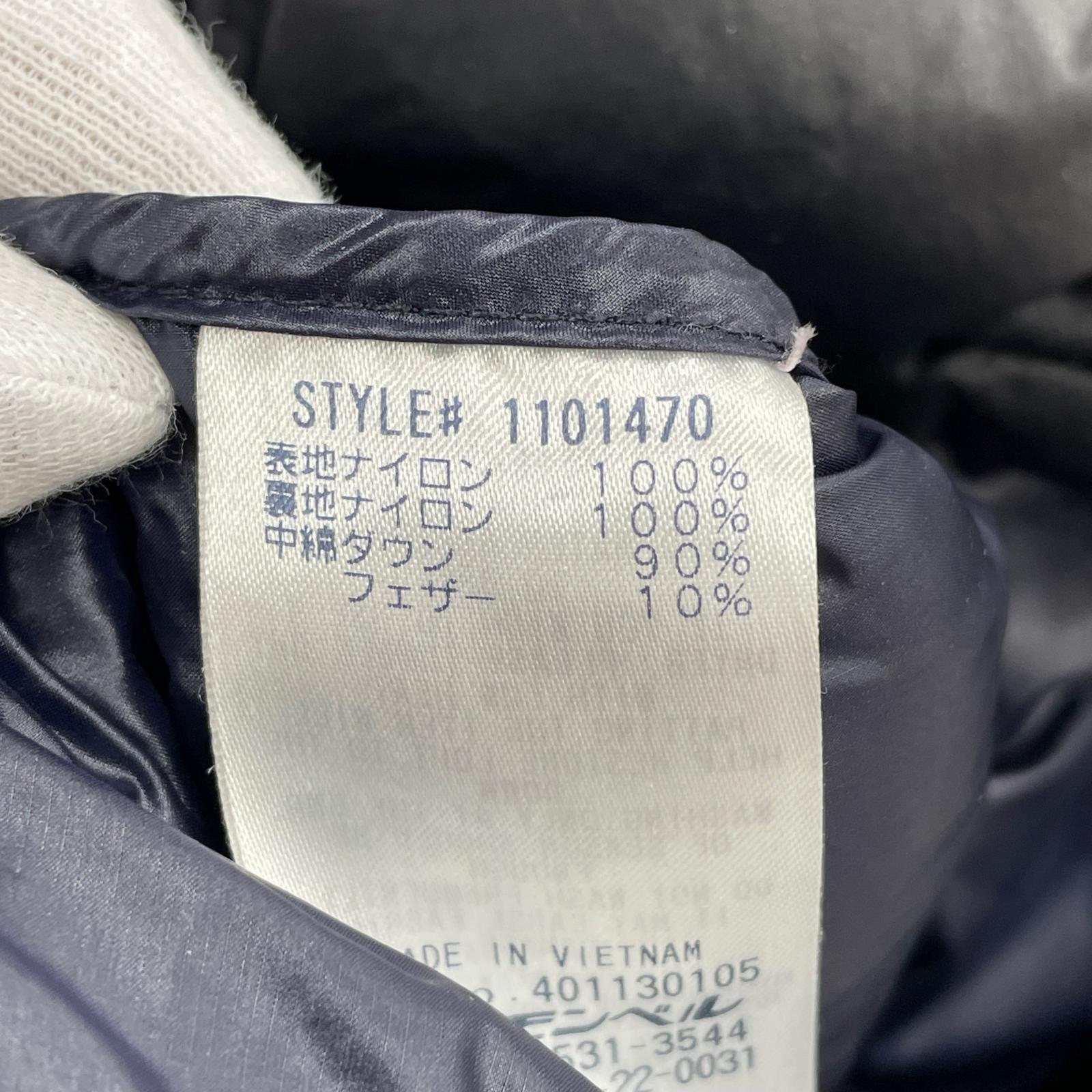 ダウンベスト スペリオダウンTEE S BLACK S ブラック