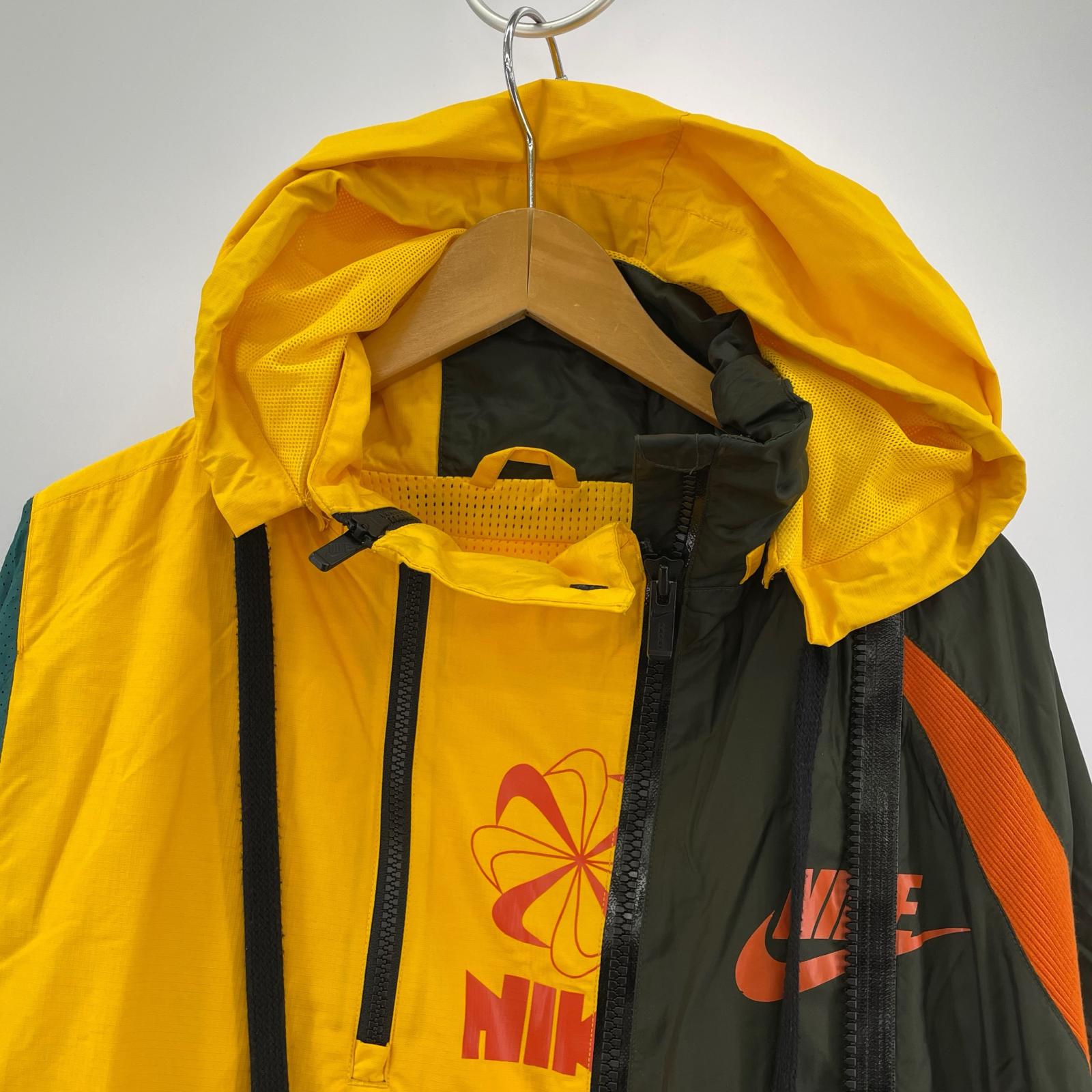 ジャケット NIKE×sacia 19AW Double-Zip Jacket カーキ×黄 （L） L