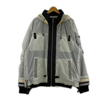 ミリタリージャケット COMBINATION SEE THROUGH JACKET ホワイト