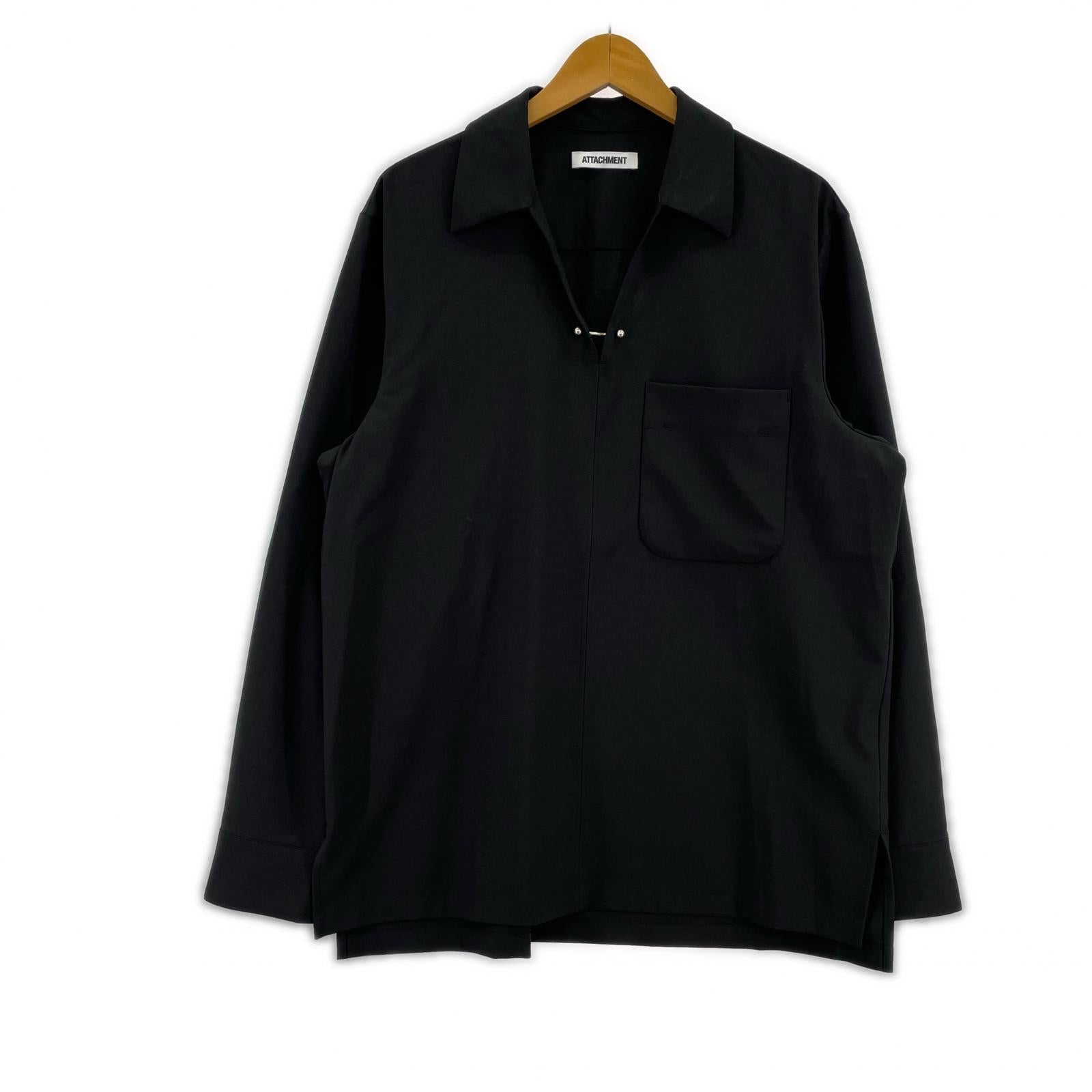 長袖シャツ PE-RY STRETCH TROPICAL SKIPPER SHIRT 1 ブラック