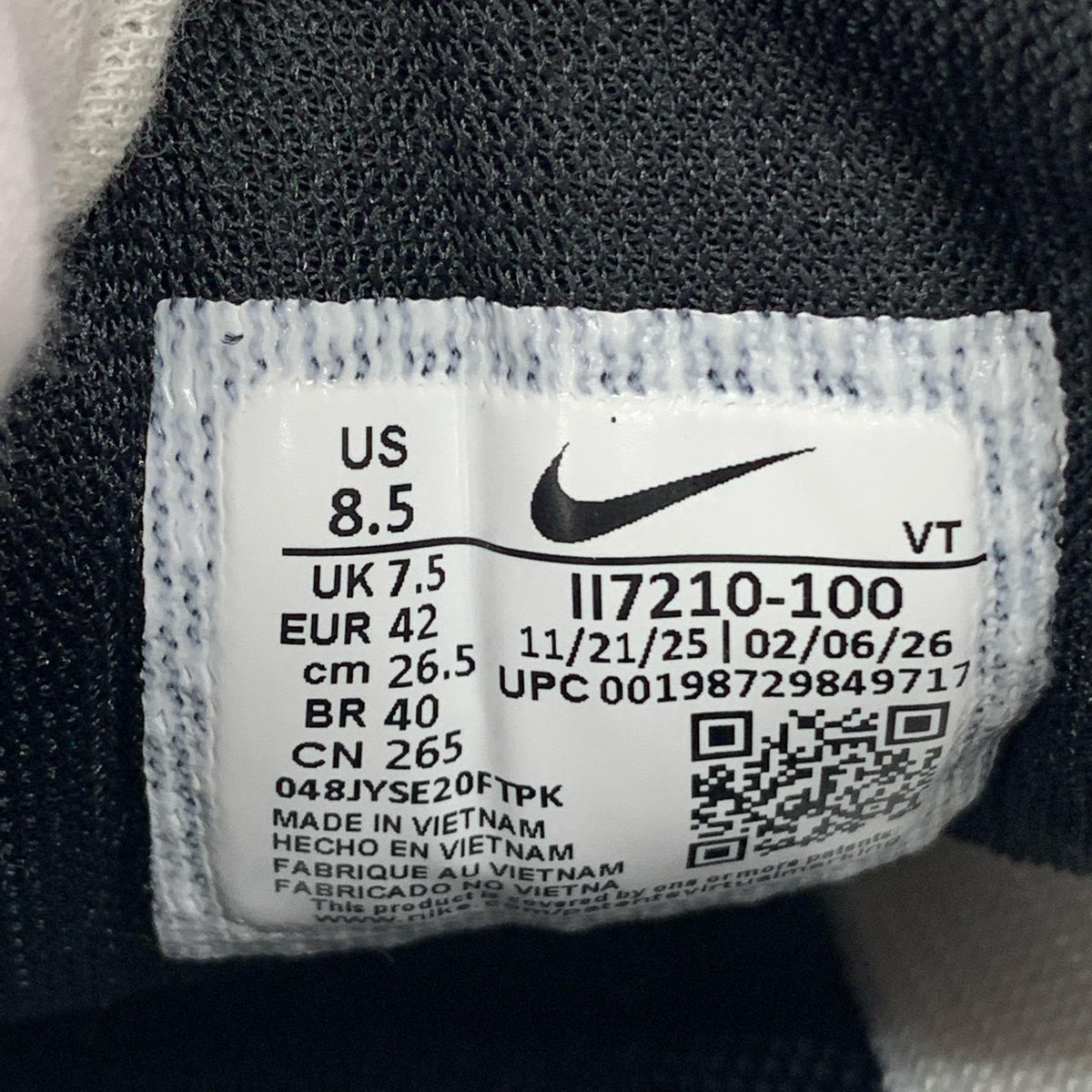 スニーカー AIR ZOOM PEGASUS 42 26.5cm 26.5cm (US8 1/2 UK8 EU43) ホワイト
