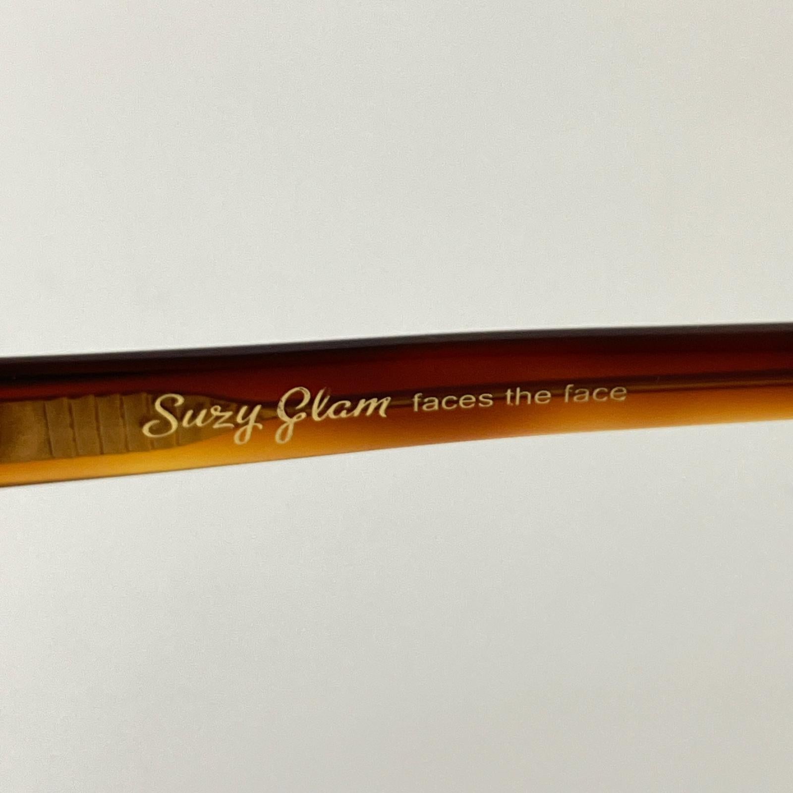 その他アクセサリー 度入り suzy glam faces the face アイウェア 茶 ブラウン