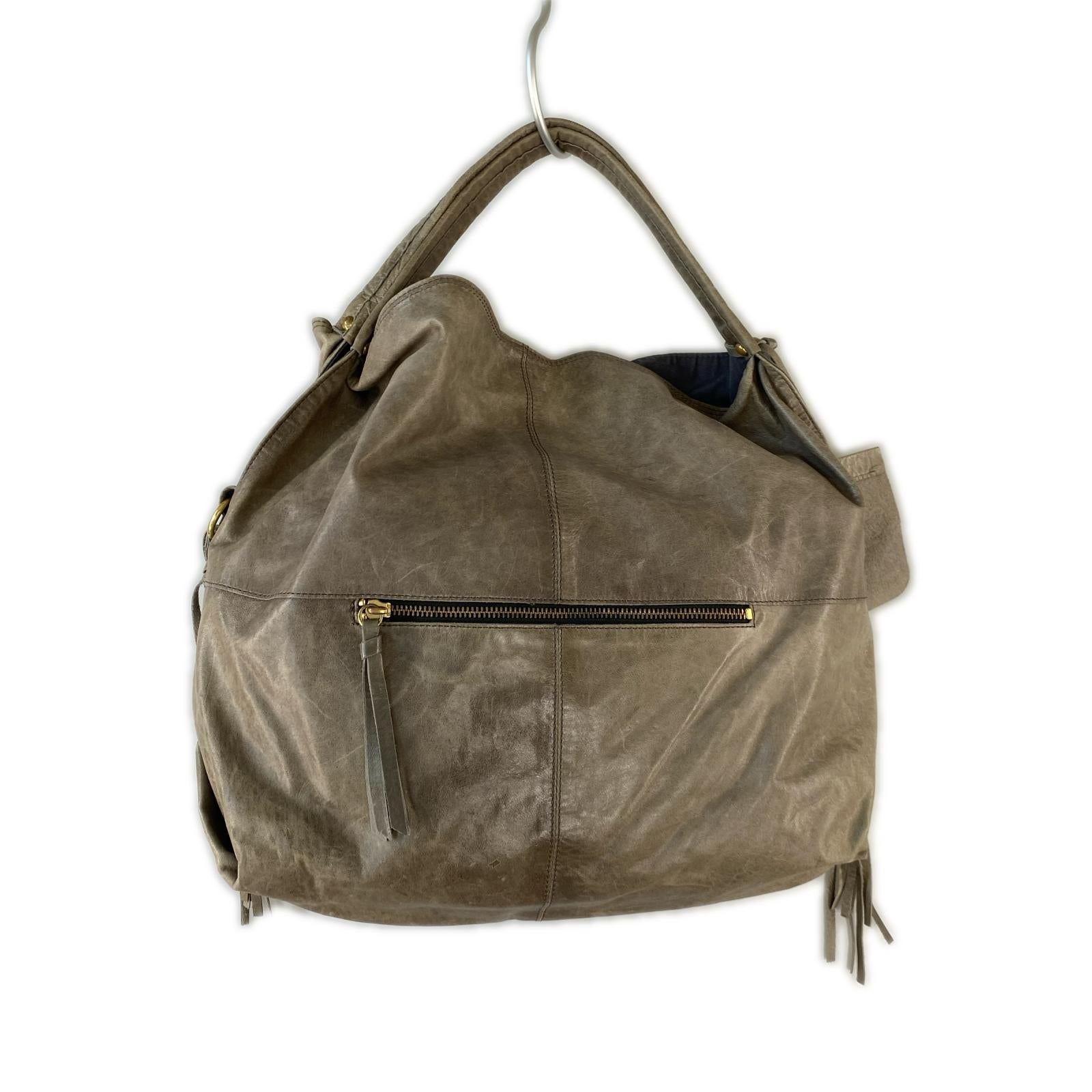 ハンドバッグ Dakota レザー ハンドバッグ　グレー グレー
