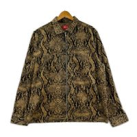 ブルゾン 20AW Supreme snakeskin corduroy zip up shirt （M） M ブラウン