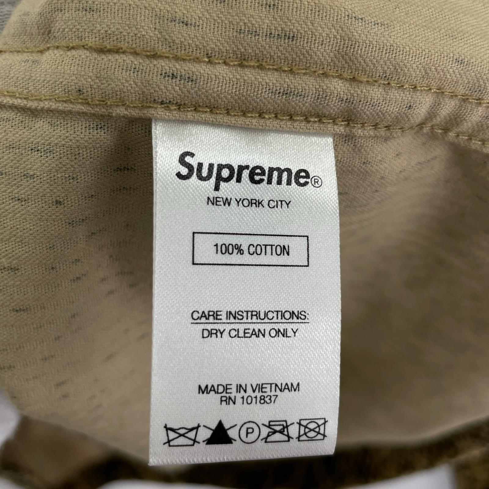 ブルゾン 20AW Supreme snakeskin corduroy zip up shirt （M） M ブラウン