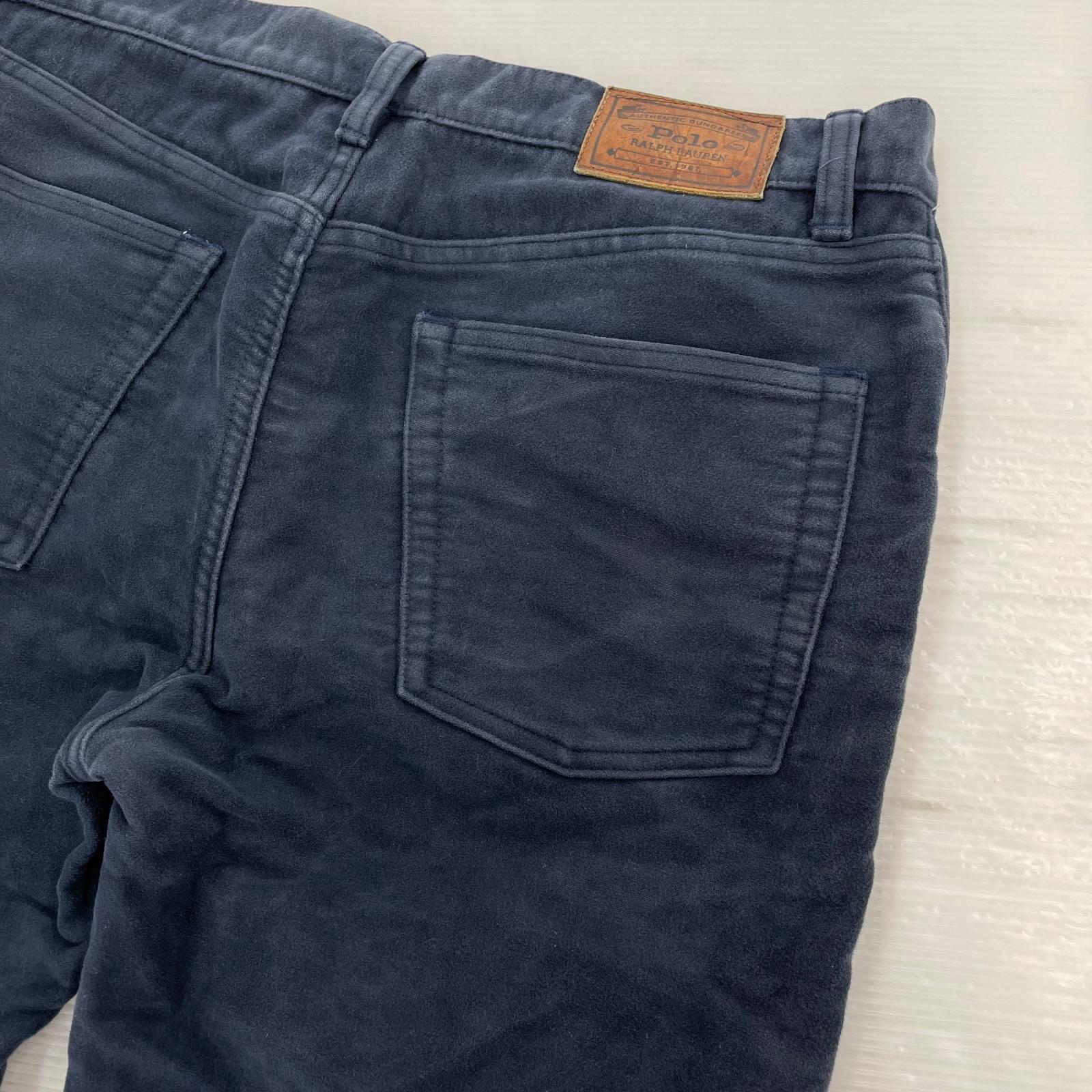 パンツ RALPH LAUREN コットンパンツ 紺 32