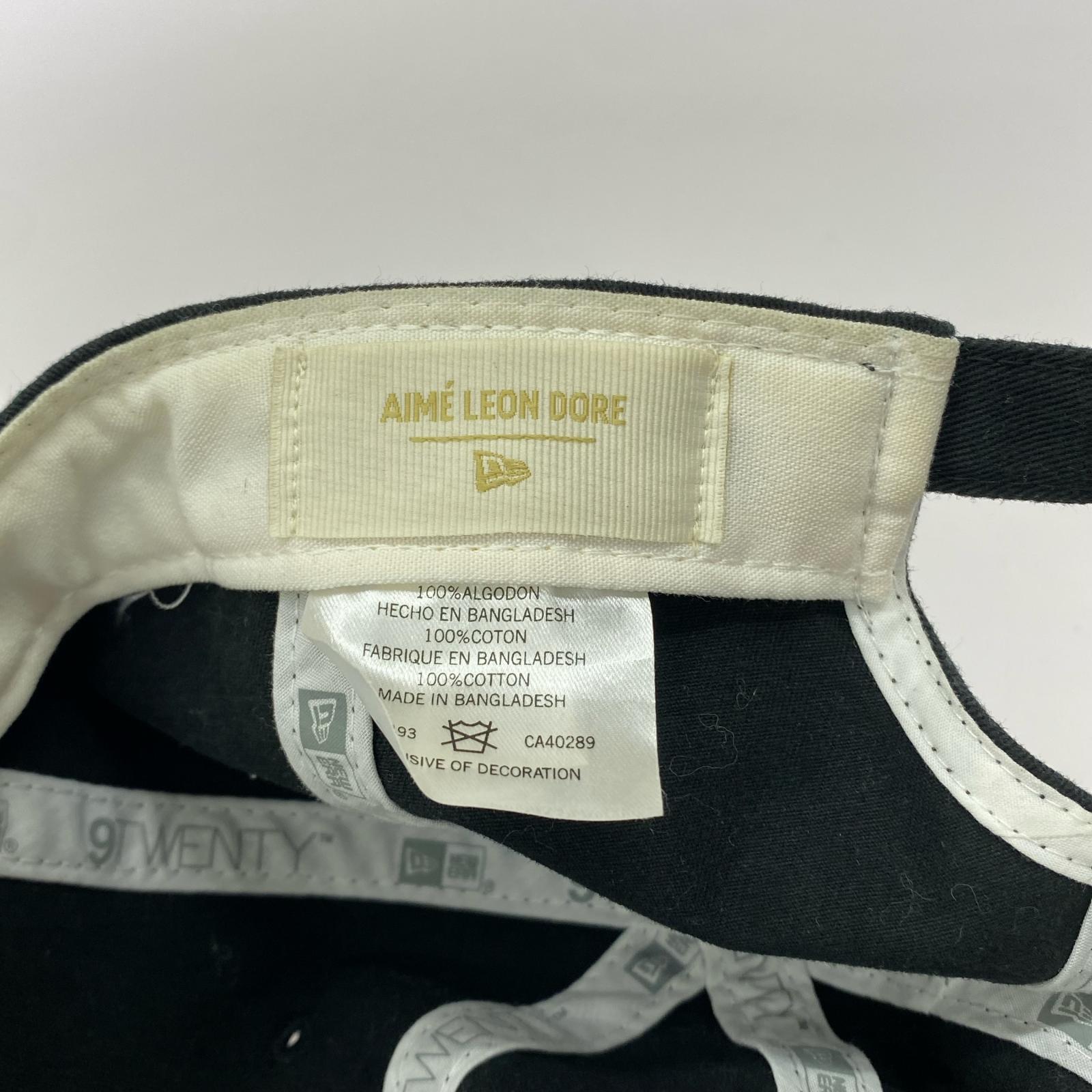 キャップ AIME LEON DORE YANKEES 6パネルキャップ ブラック