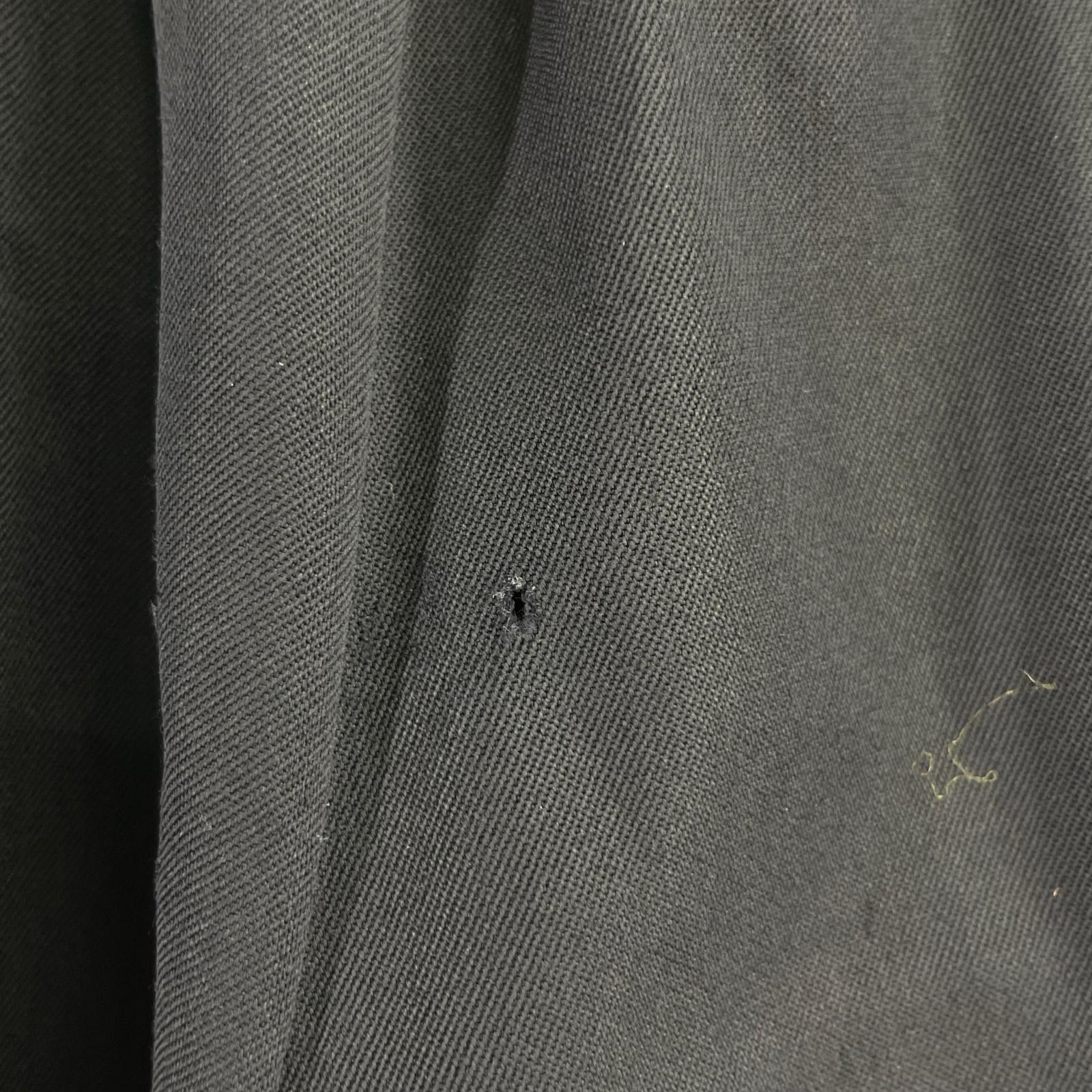 パンツ COMME des GARCONS HOMME 90s 裾PVC ウールスラックス M ネイビー M ネイビー