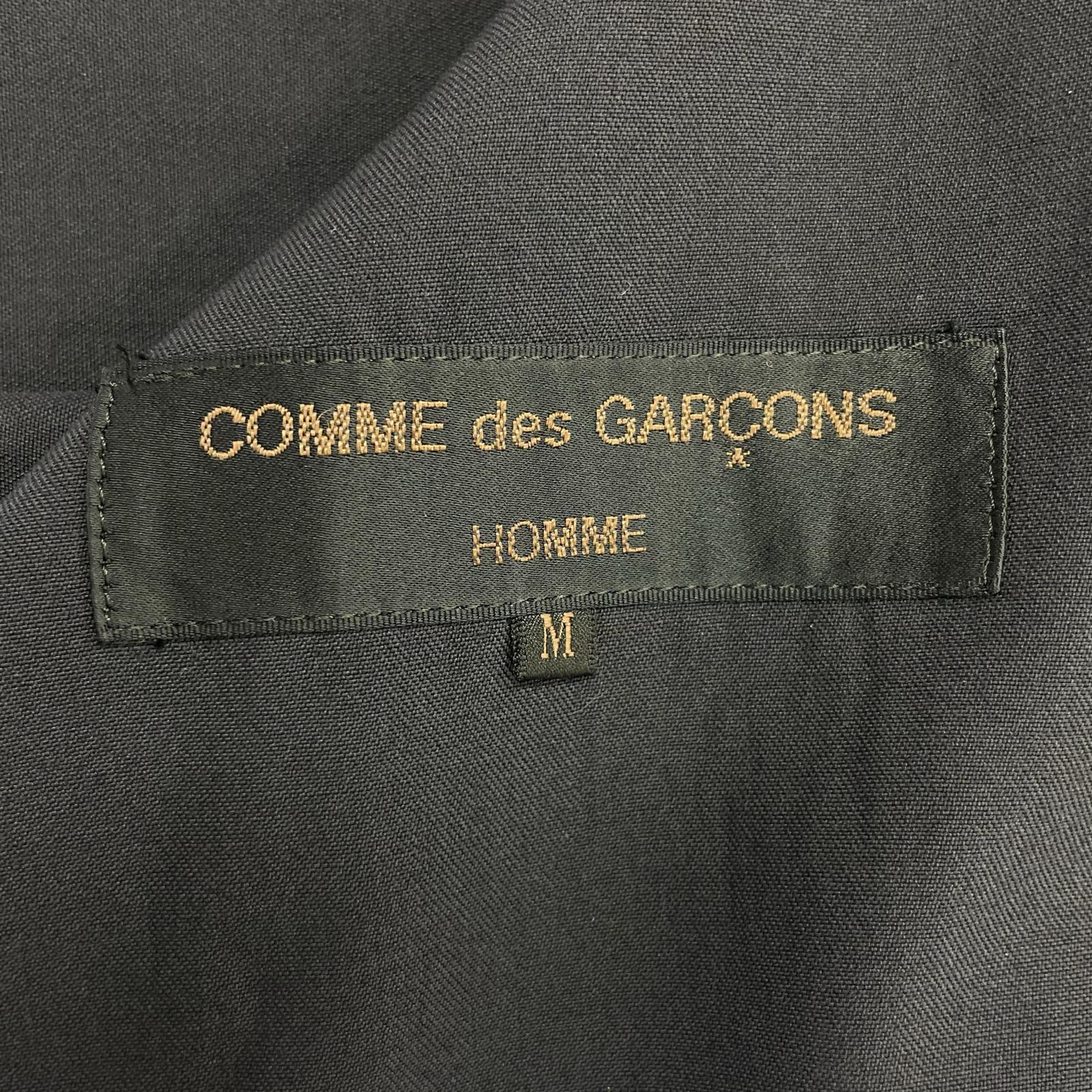 ジャケット COMME des GARCONS HOMME 90s ペンキデザイン ウールジャケット ネイビー M ネイビー