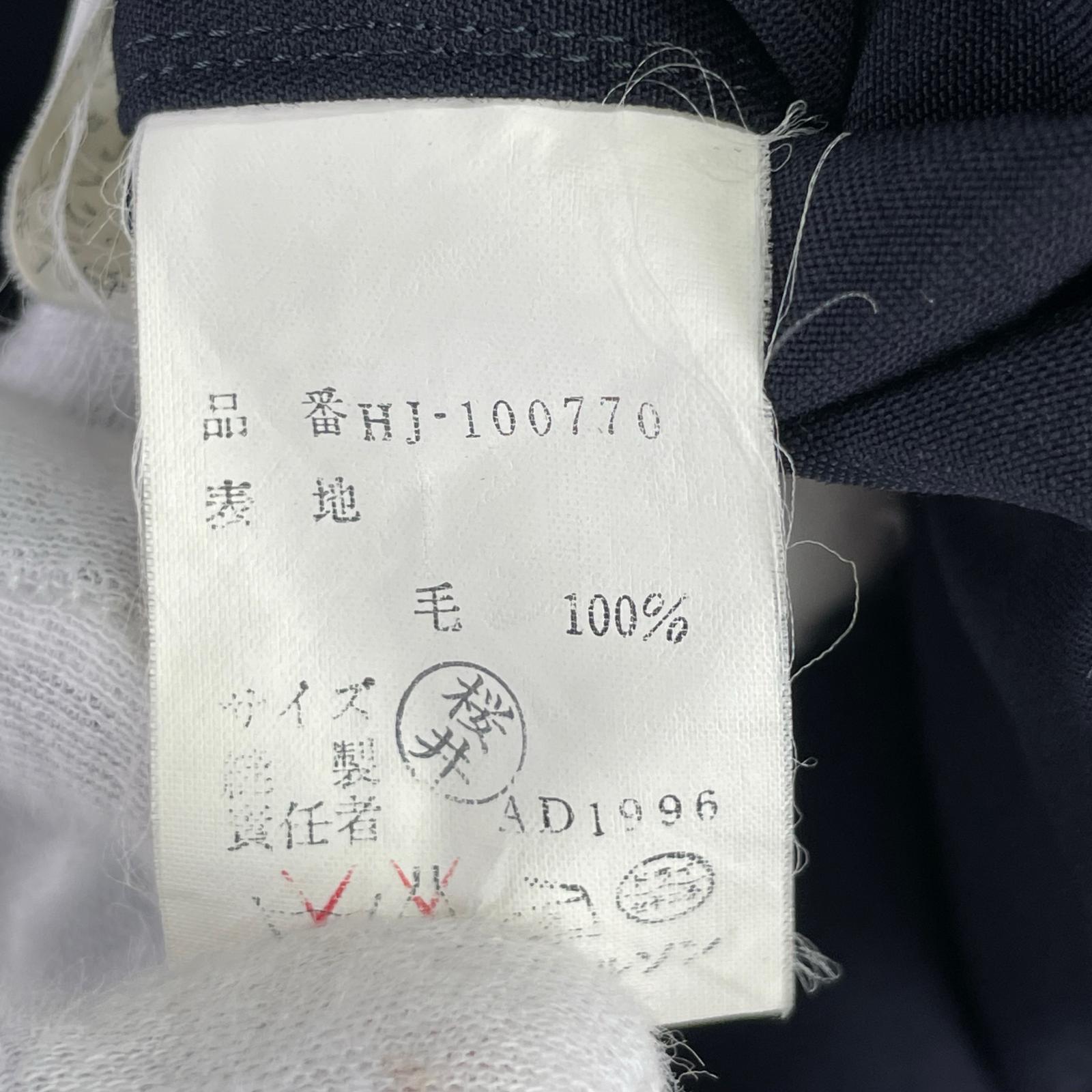 ジャケット COMME des GARCONS HOMME 90s ペンキデザイン ウールジャケット ネイビー M ネイビー