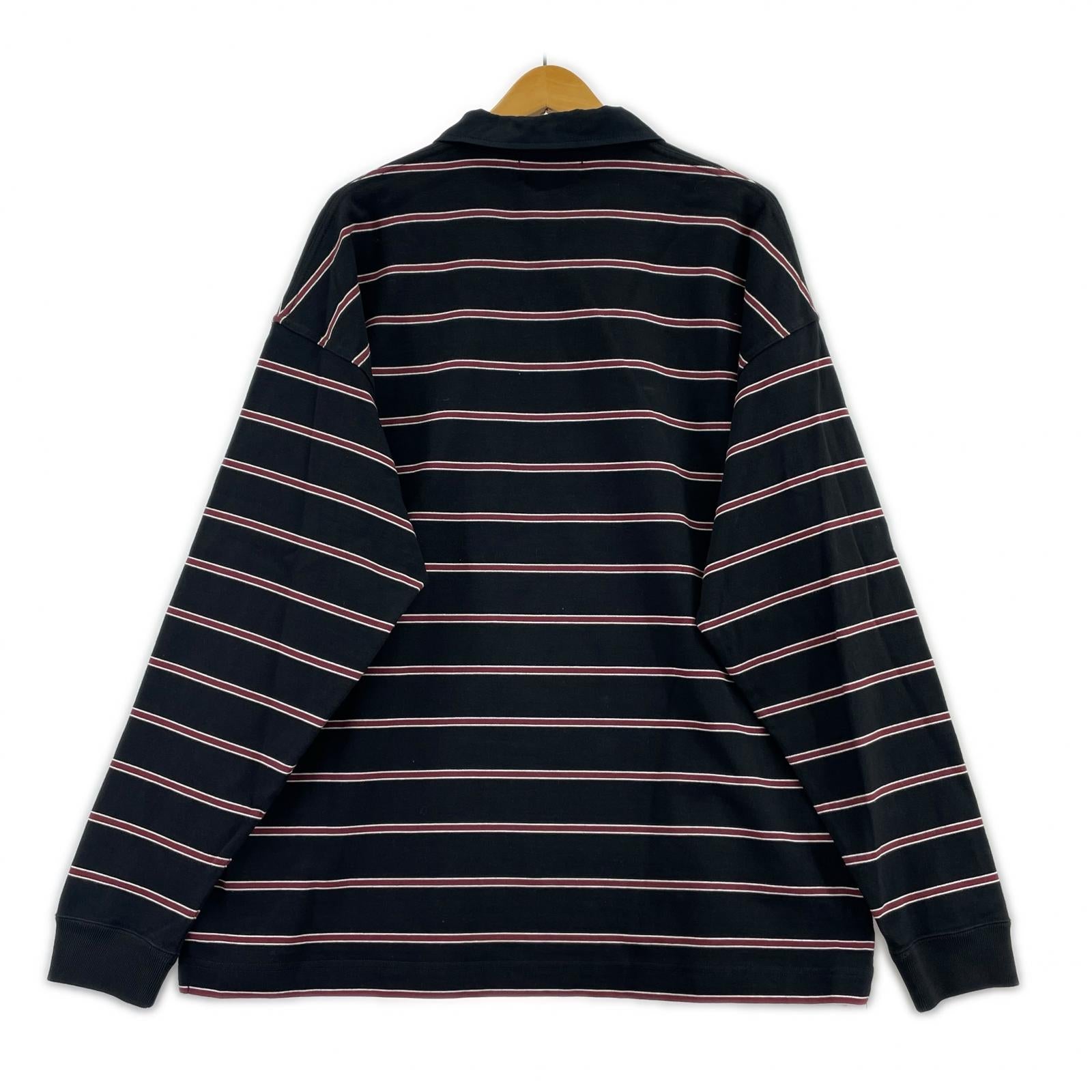 ポロシャツ Brooks Brothers BIOTOP別注 ラガーシャツ M 黒 M ブラック