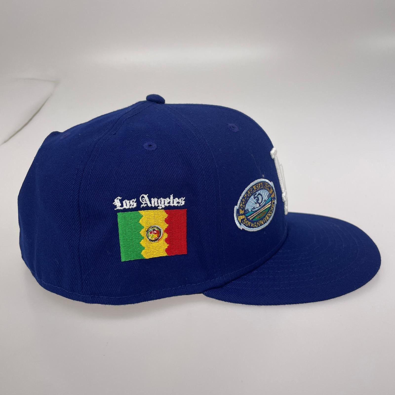 キャップ LA Dodgers 刺繍 Baseball CAP ネイビー